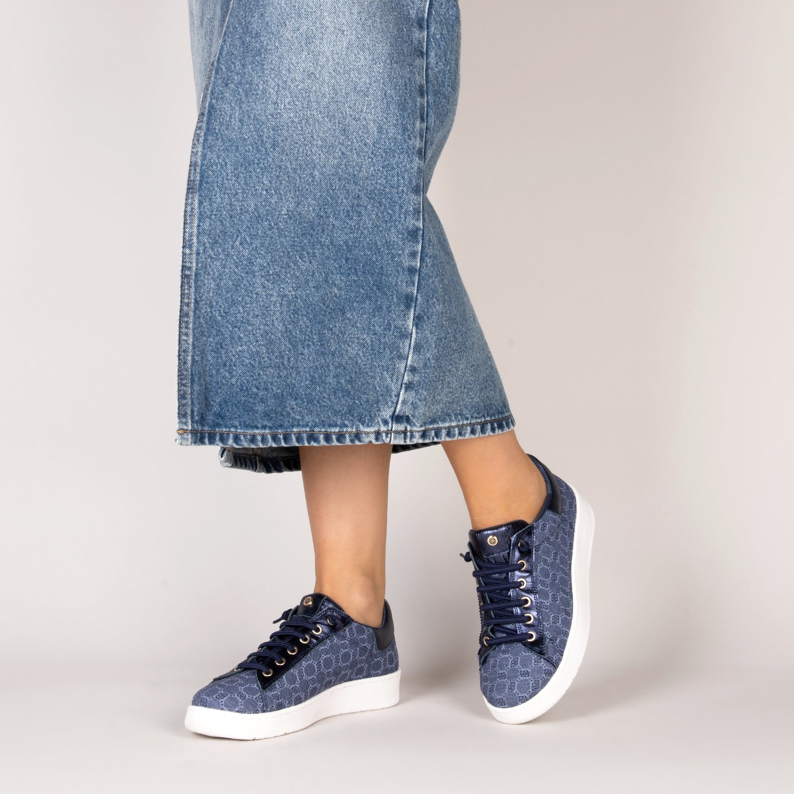 TOULOUSE - Zapatillas cordones elásticos AZUL - miMaO ®