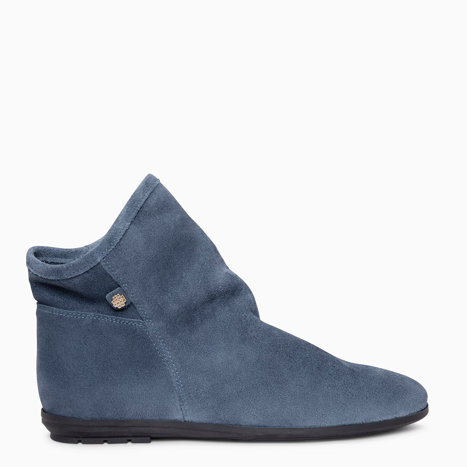 CHESS - Botines de ante con caña fruncida AZUL - miMaO ®