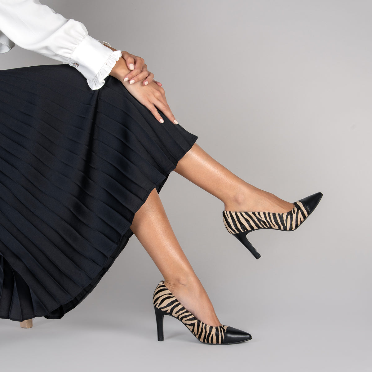GLAM WILD – ZEBRA Comfortable and elegant heels