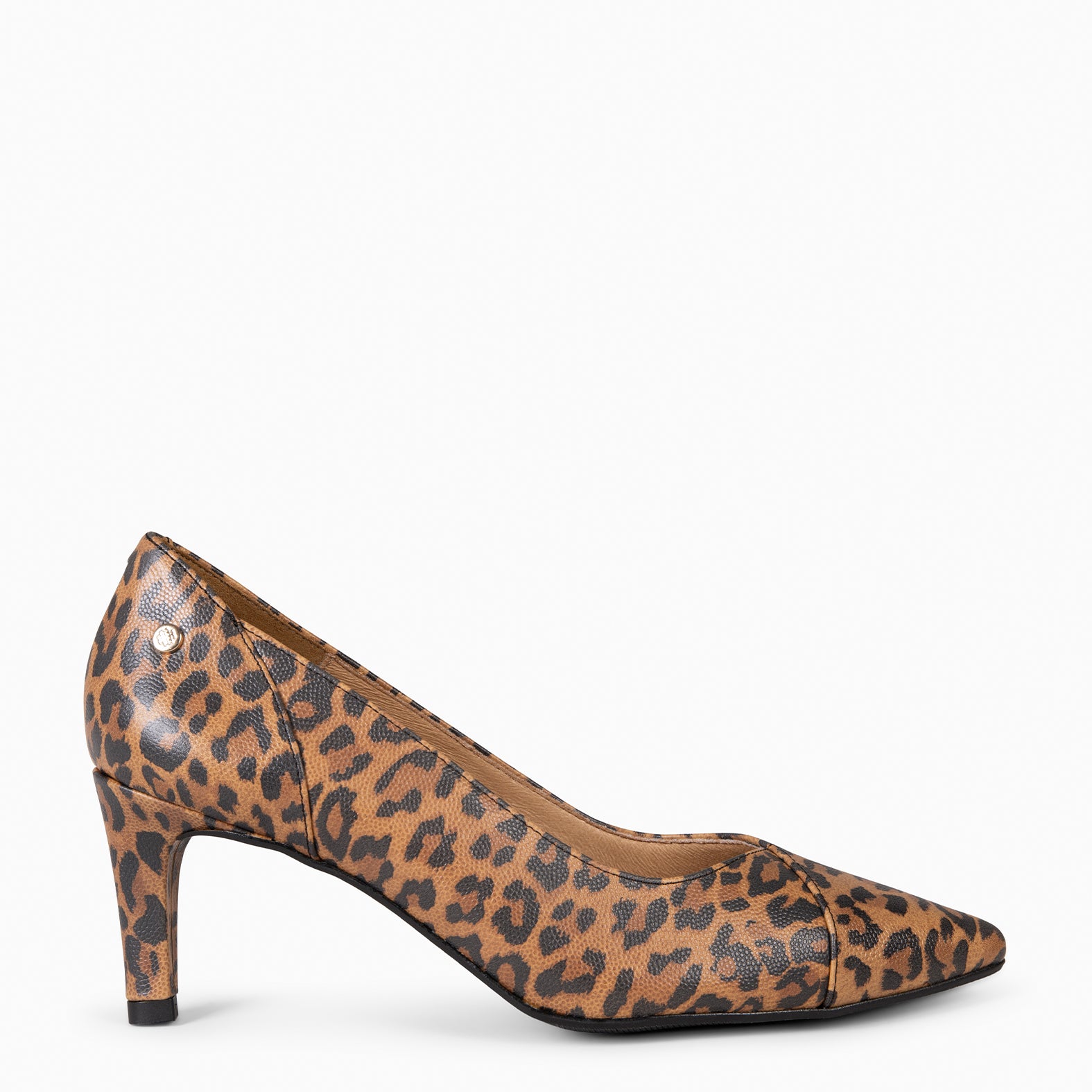GLAM S - Zapatos de salón de tacón bajo LEOPARDO - miMaO ®