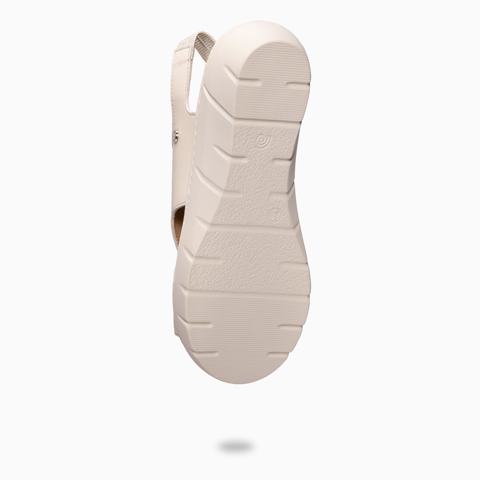 LUPÉ - Sandalias destalonadas con plantilla extraíble BEIGE