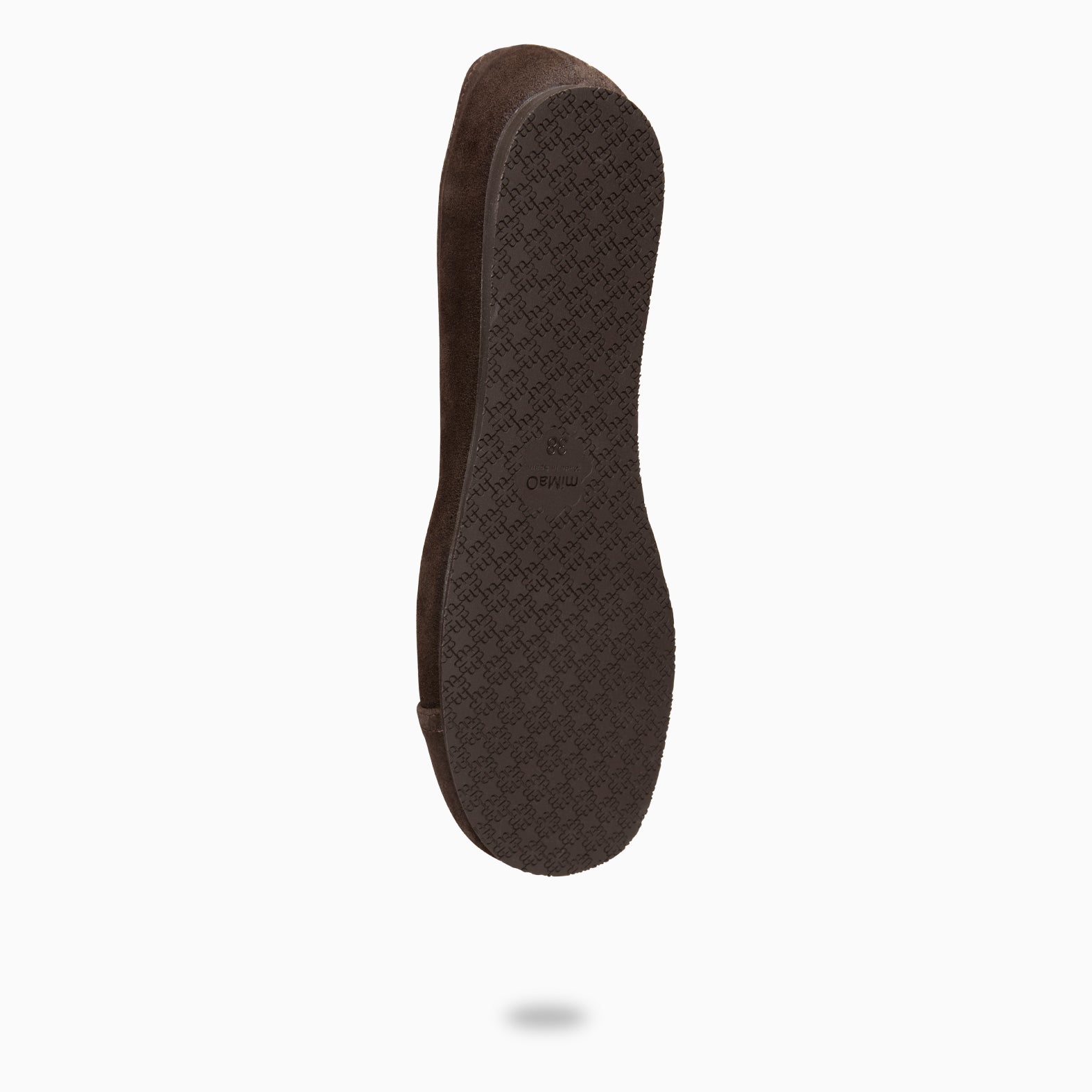 PLUMA - Bailarina baresoft de serraje en MARRON - miMaO ®