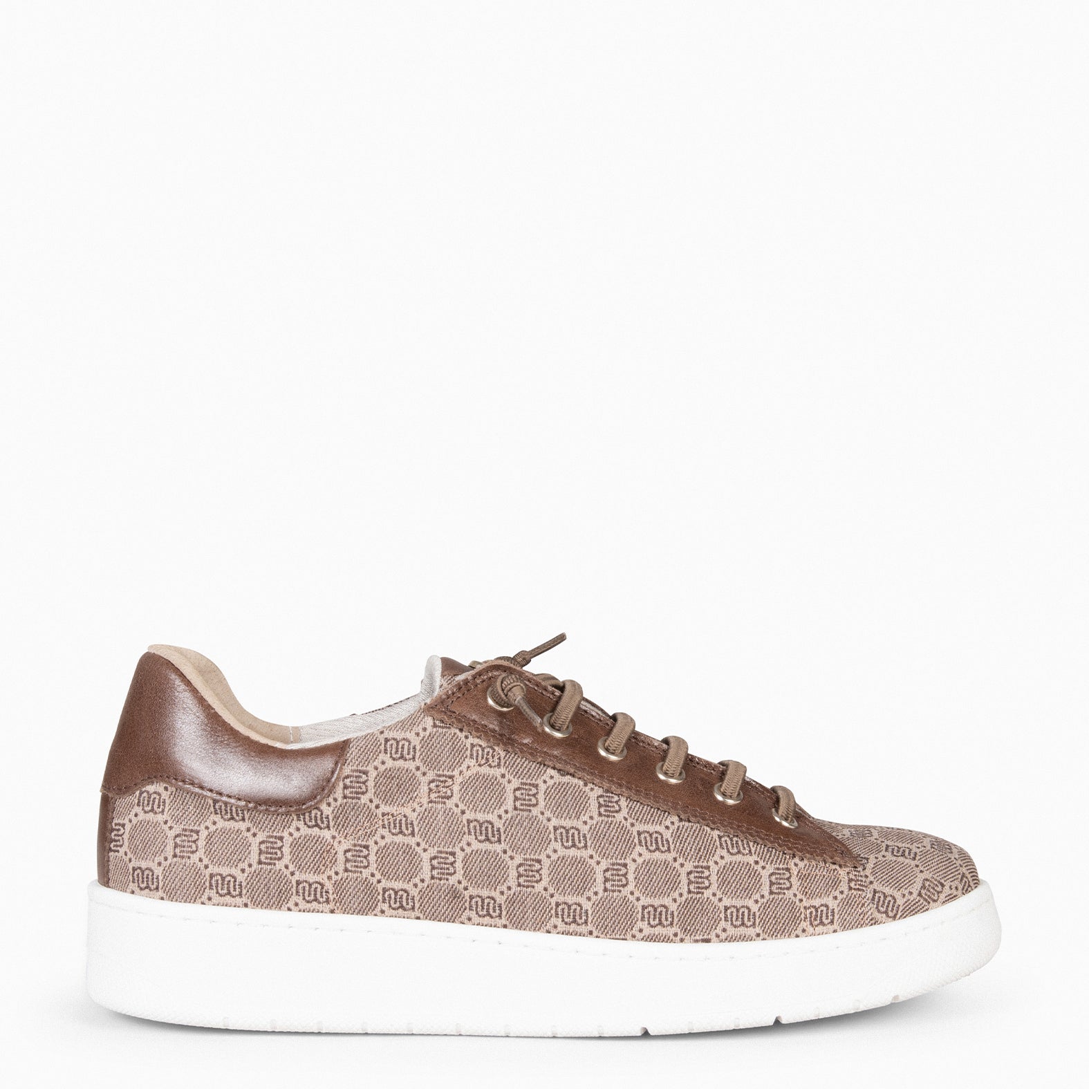 TOULOUSE - Zapatillas cordones elásticos MARRON - miMaO ®