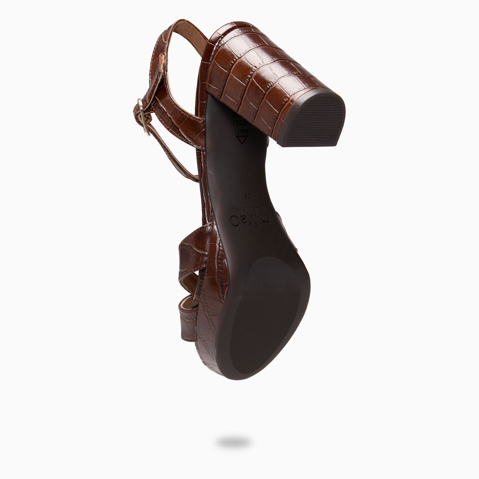 PARIS – Sandalias de fiesta con tacón alto y plataforma COCO MARRON - miMaO ®