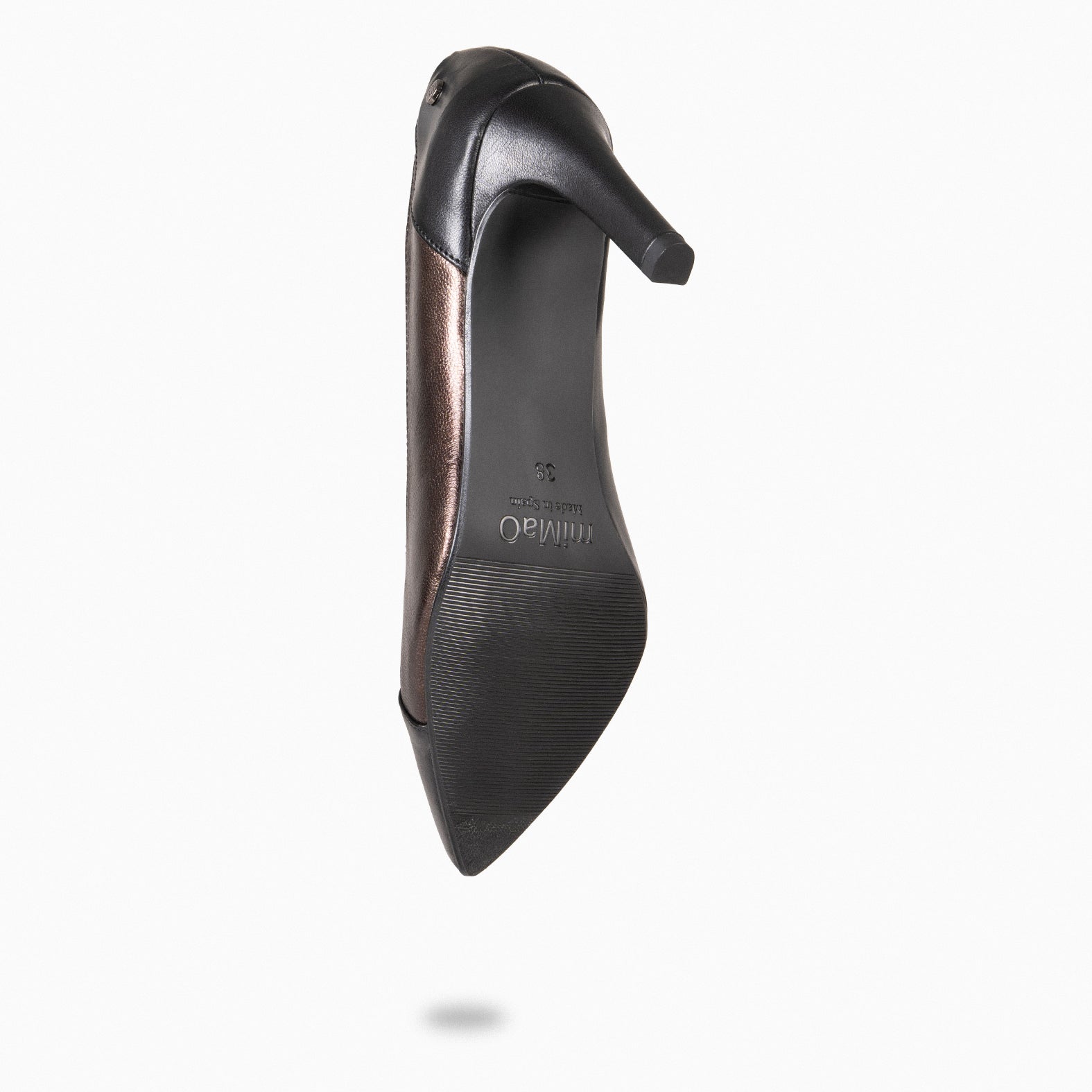 GLAM NIGHT– ZAPATOS ELEGANTES DE TACÓN ALTO NEGRO COBRE - miMaO ®