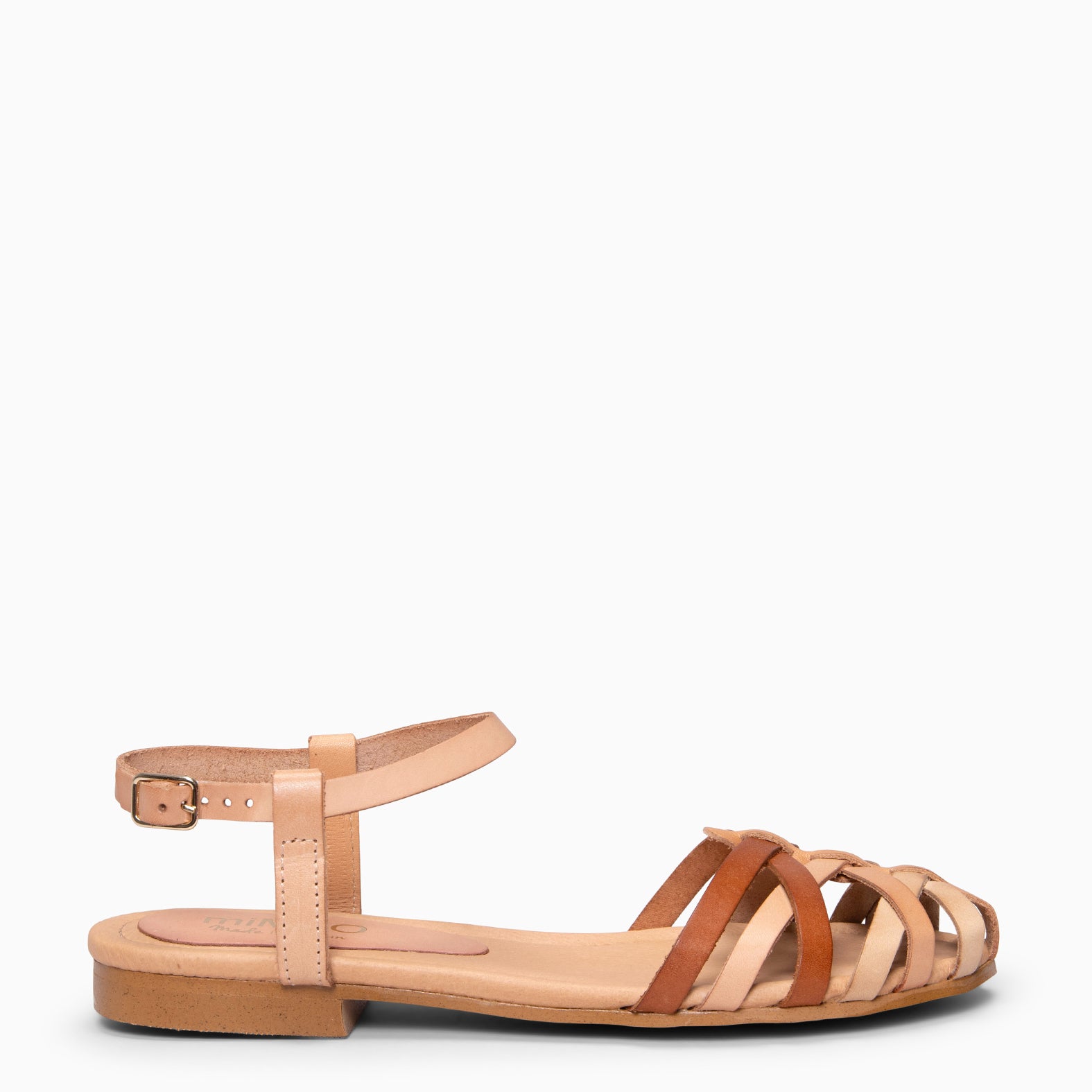 BEACH - Sandalias planas trenzadas de tiras MULTI - miMaO ®