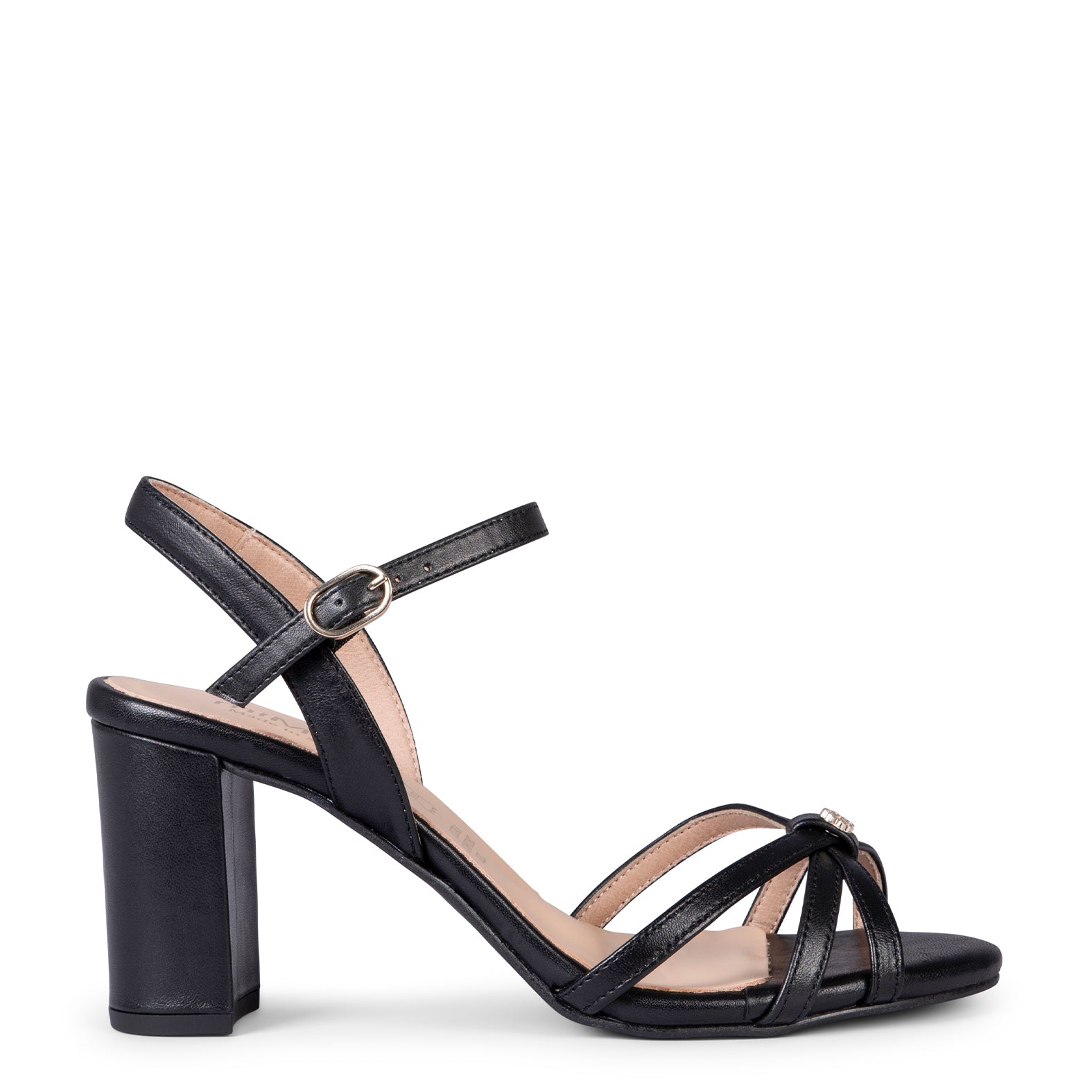 SONIA - SANDALIAS ELEGANTES DE TACÓN ALTO NEGRO - miMaO ®