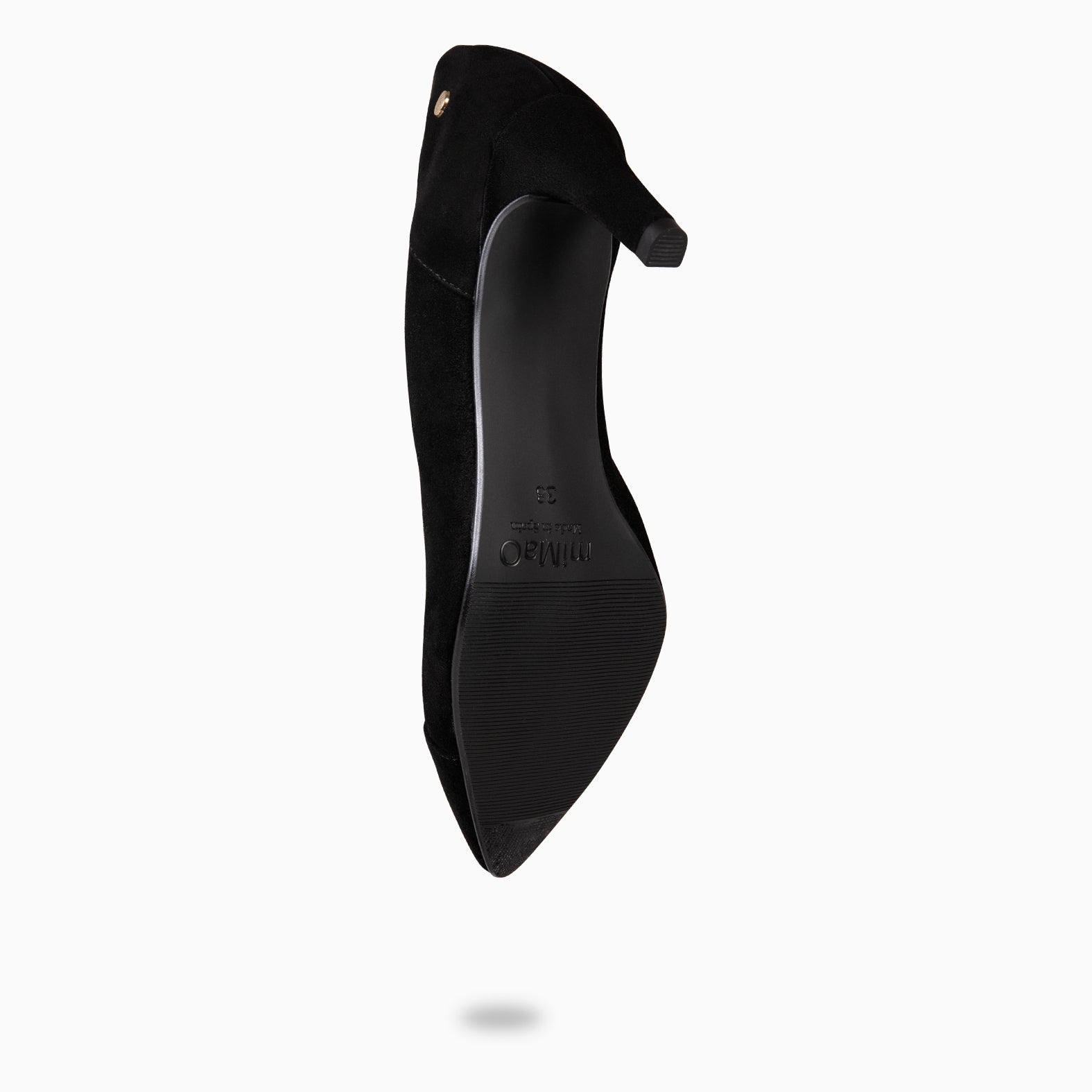 GLAM S - Zapatos de salón de tacón bajo NEGRO - miMaO ®