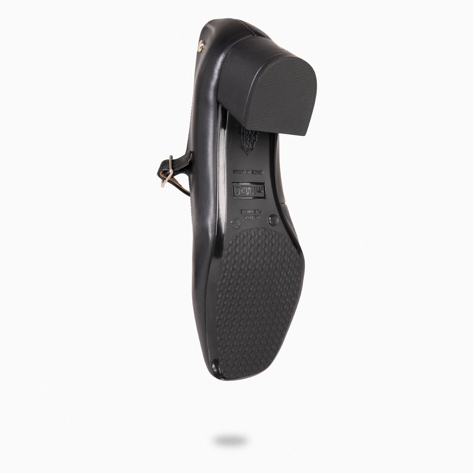 BELLA - Zapatos con pulsera y puntera cuadrada NEGRO - miMaO ®
