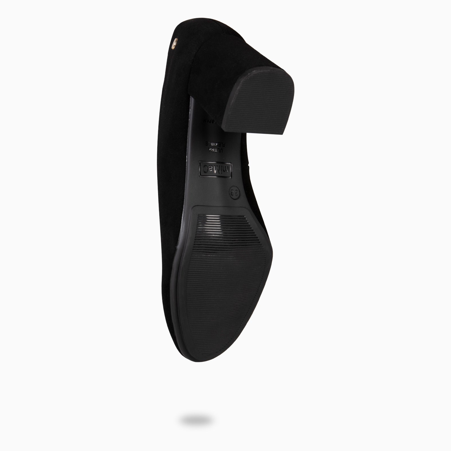 GRAN URBAN REDONDO – Zapatos de tacón medio de ante NEGRO - miMaO ®
