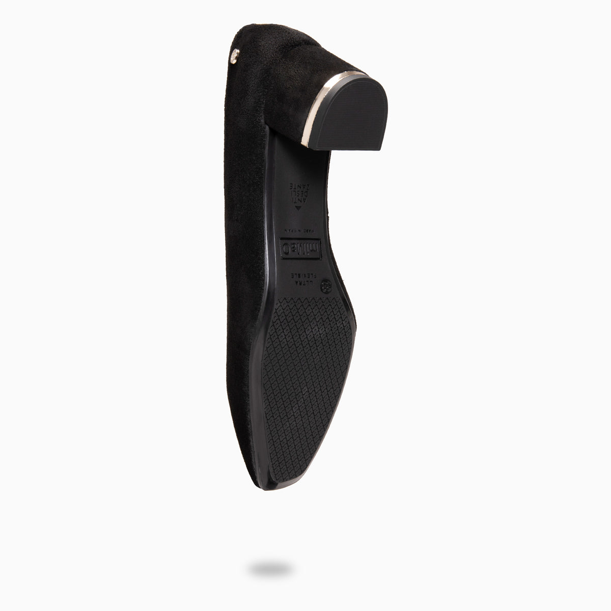 DORI - Zapato de tacón con detalle dorado NEGRO