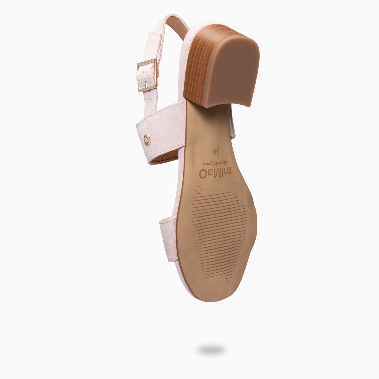SIA - NUDE Wide-heel sandals