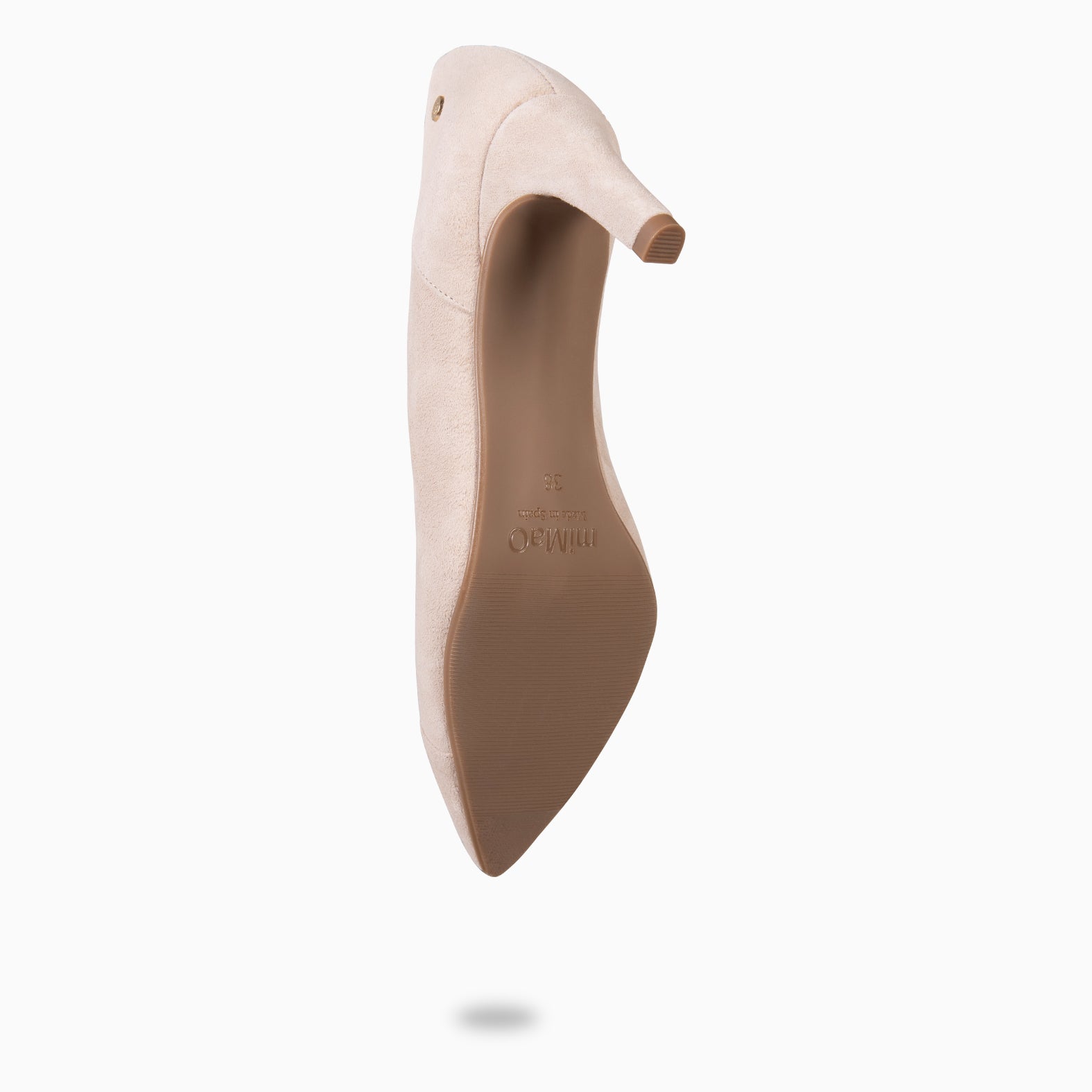 GLAM S - Zapatos de salón de tacón bajo NUDE - miMaO ®