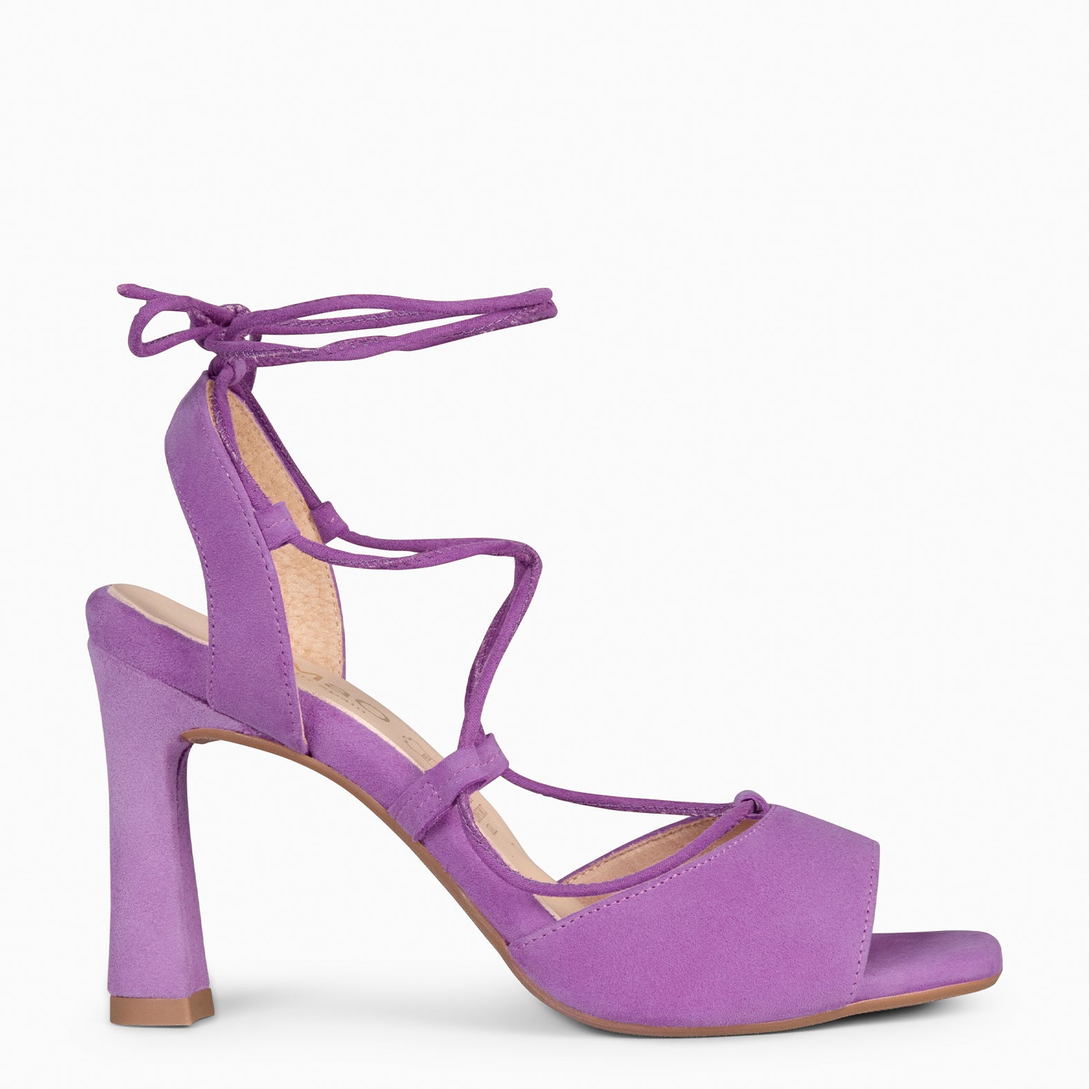 MÓNICA - SANDALIAS ELEGANTES DE TACÓN MALVA - miMaO ®