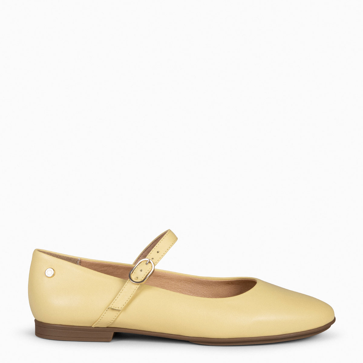 ROSALIE – YELLOW rounded toe Mary-Janes