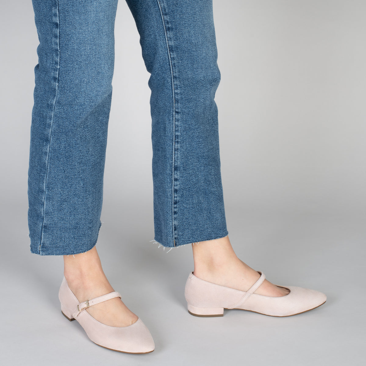 MERCEDITAS - Zapatos planos con hebilla NUDE