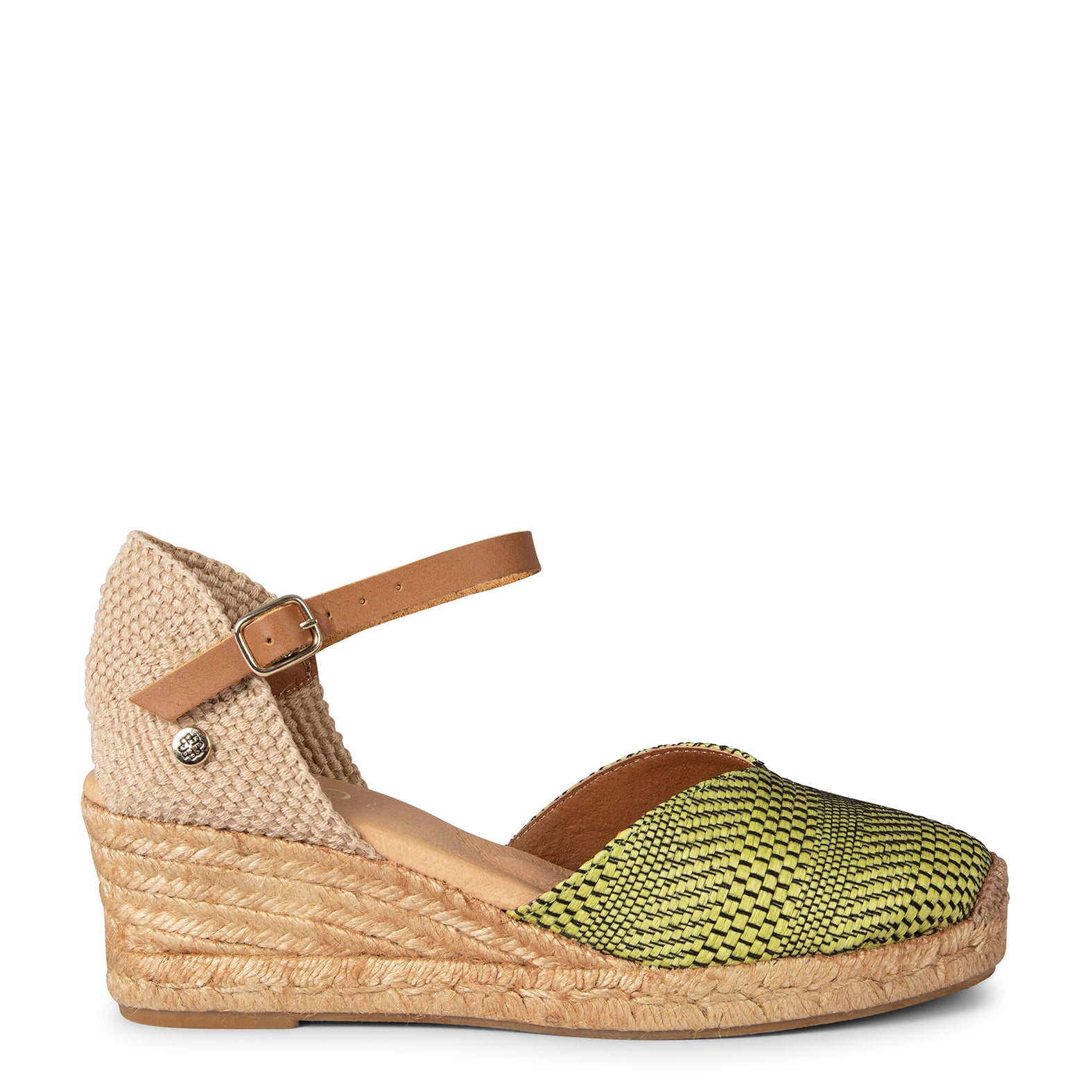 JAVEA - PISTACHIO GREEN RAFFIA ESPADRILLES