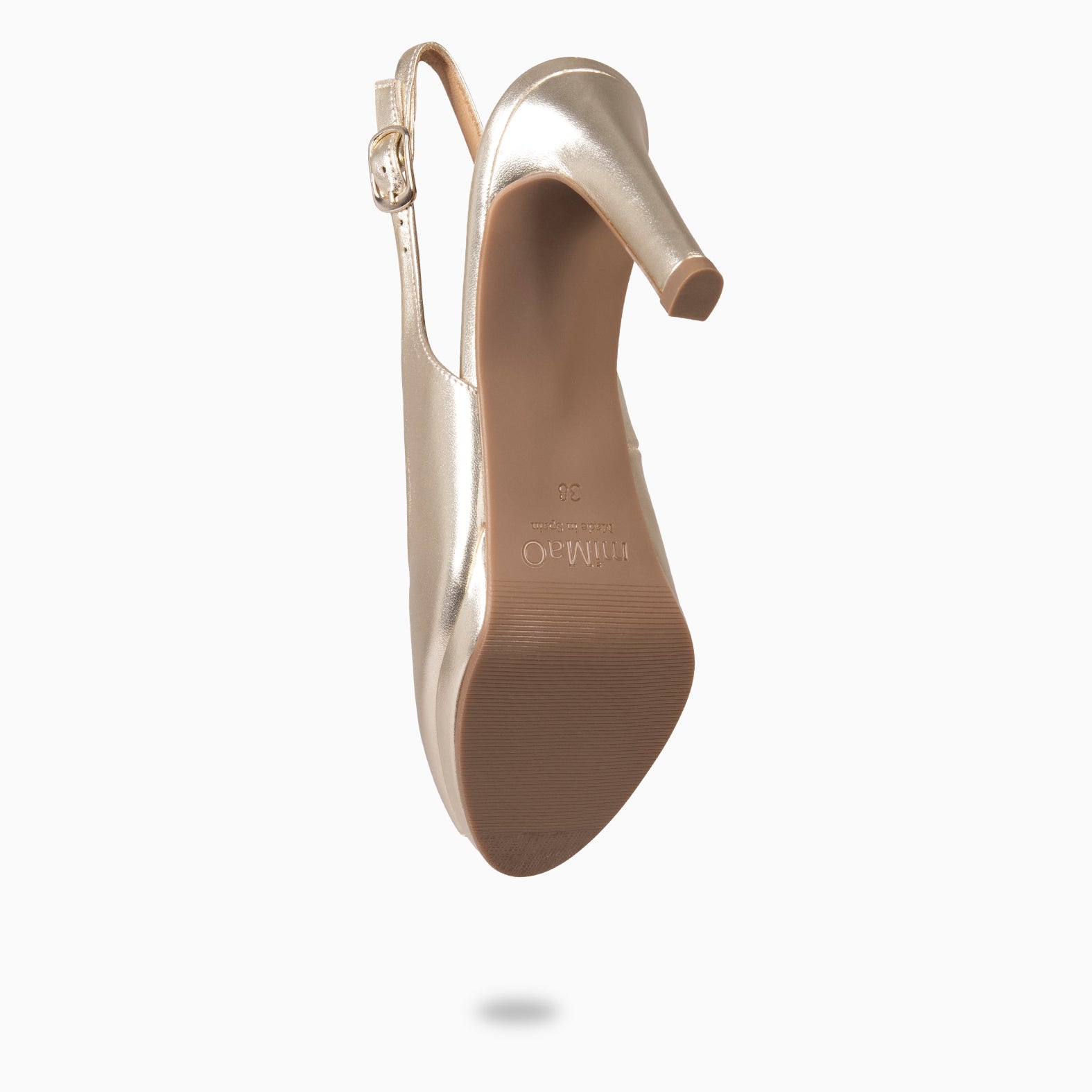 ELSA - Zapatos de tacón alto destalonados PLATINO - miMaO ®