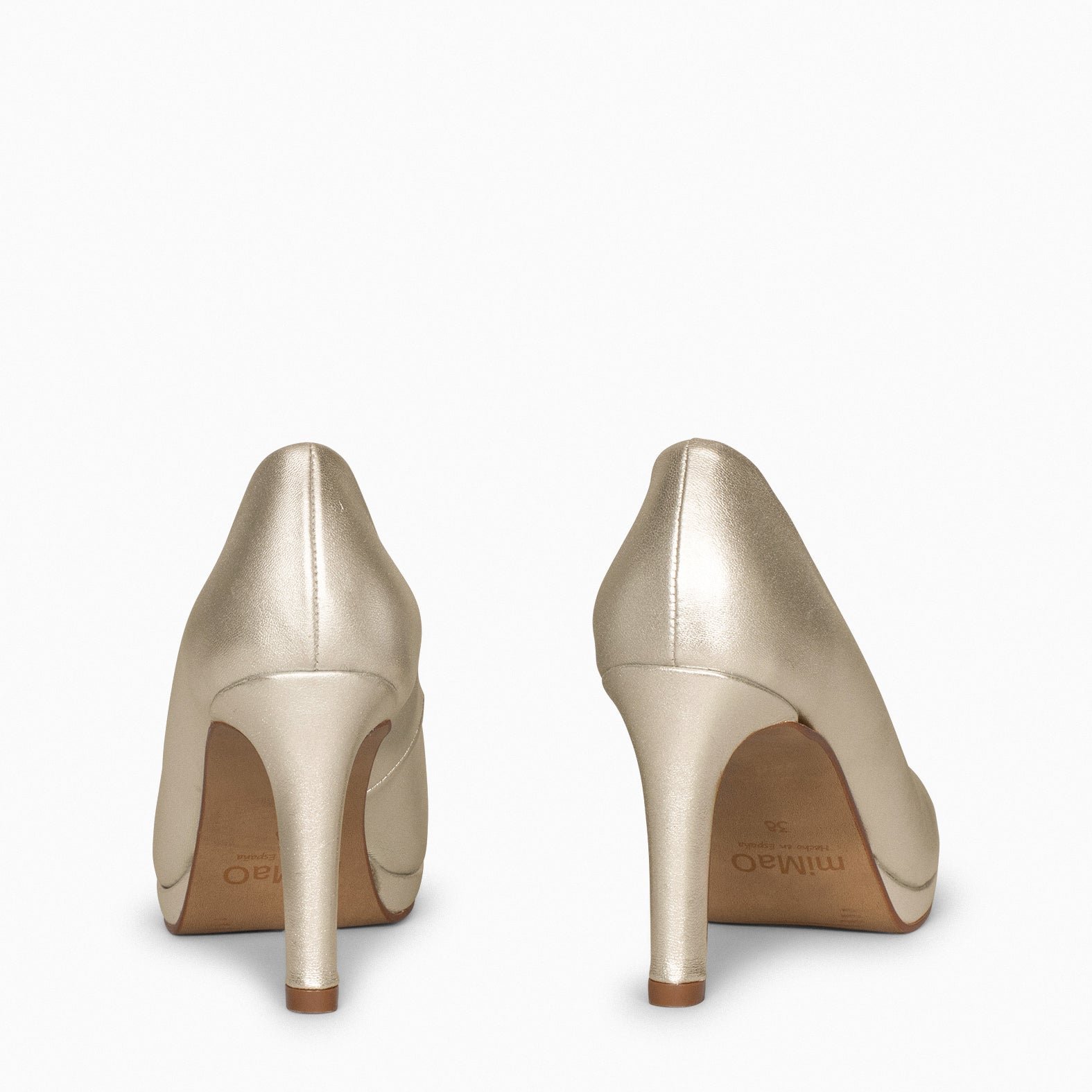 PLATAFORMA - Zapatos de tacón alto y plataforma PLATINO - miMaO ®