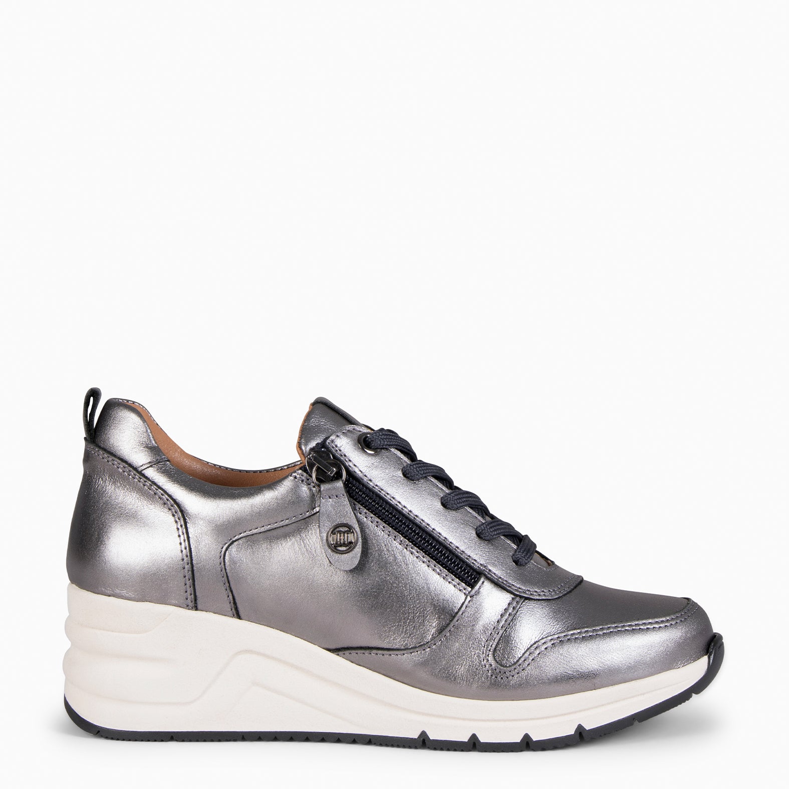 NIMES – Zapatillas deportivas con adorno cremallera PLOMO - miMaO ®