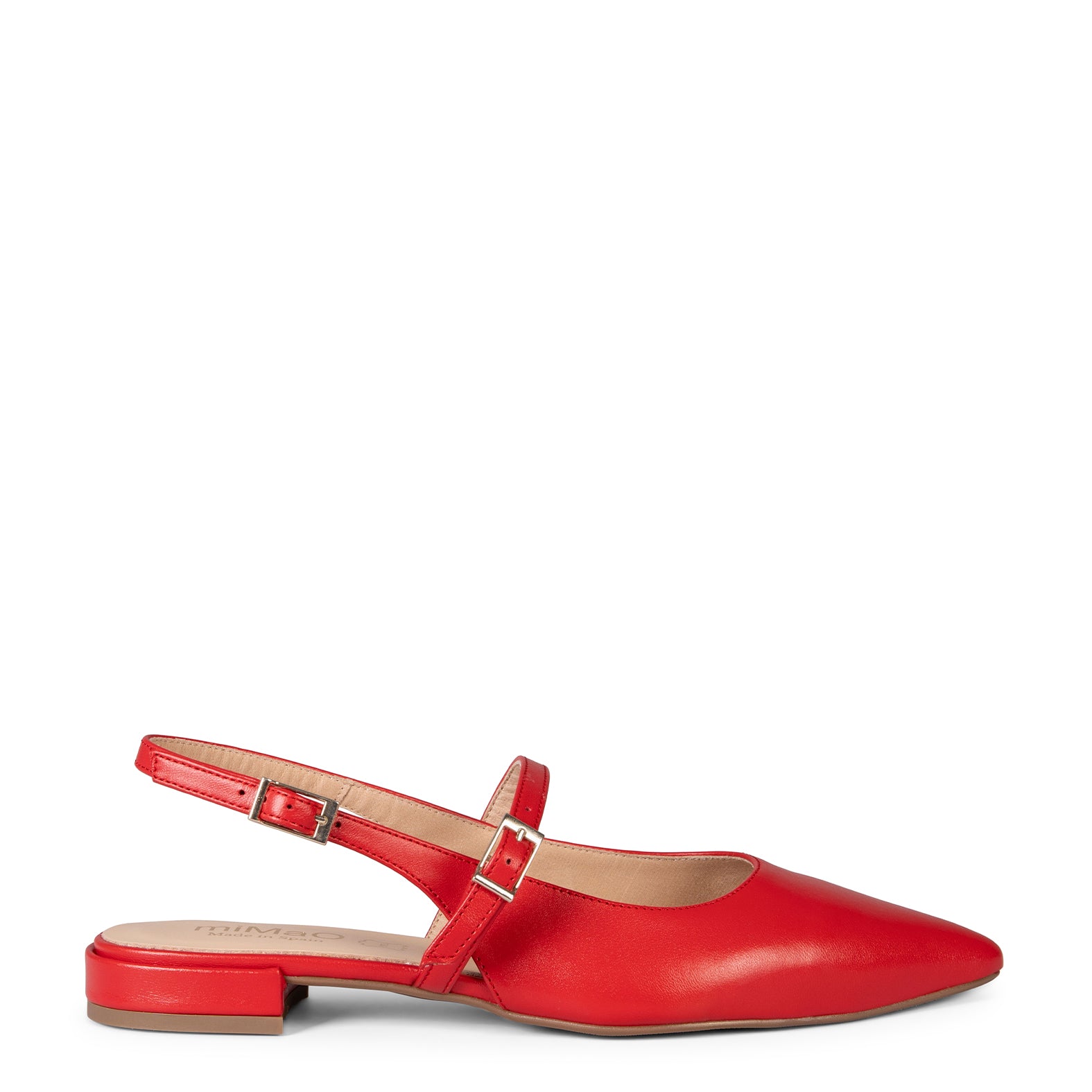 EVA - ZAPATOS ELEGANTES DESTALONADOS ROJO - miMaO ®