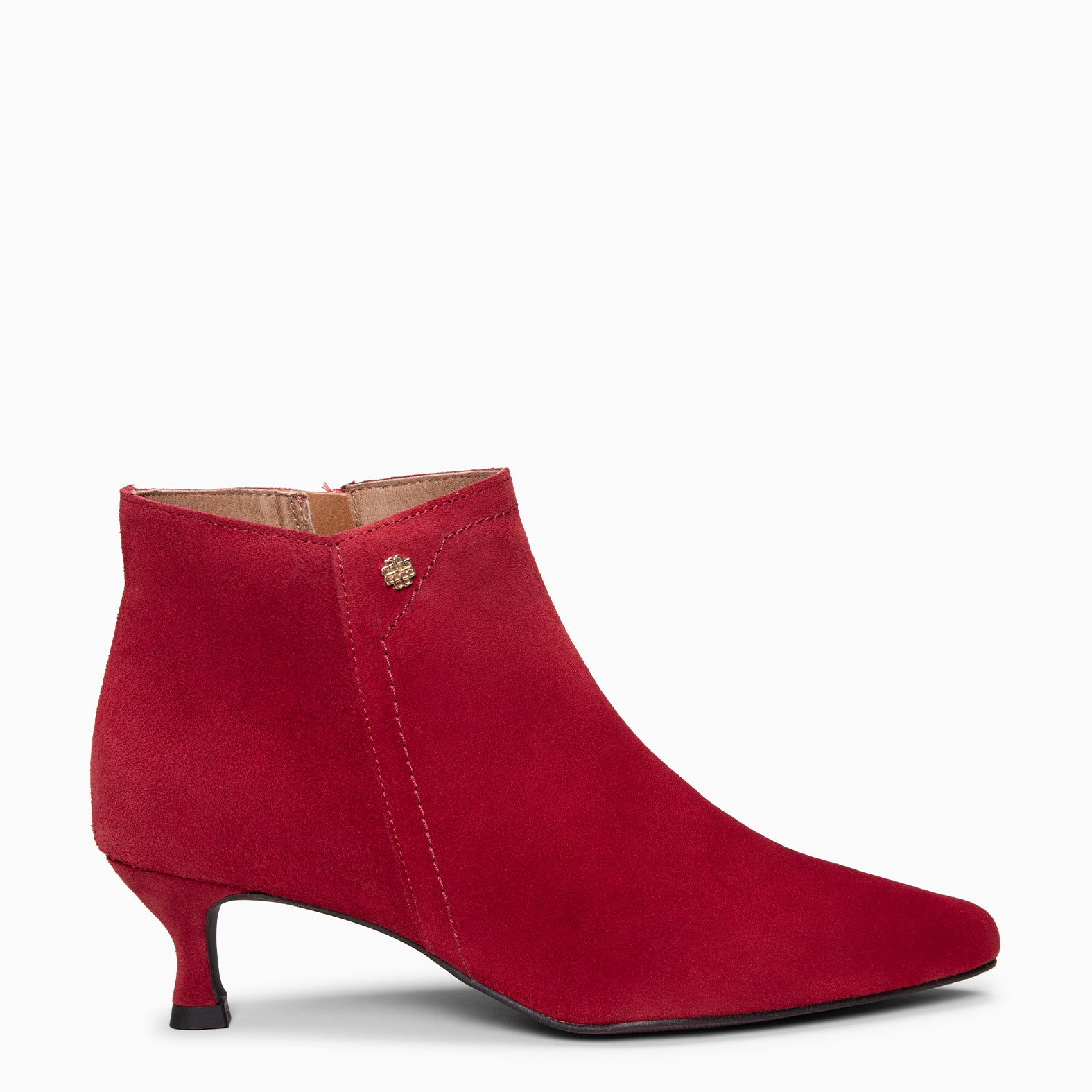 LORD – Botines tacón bajo ROJO - miMaO ®