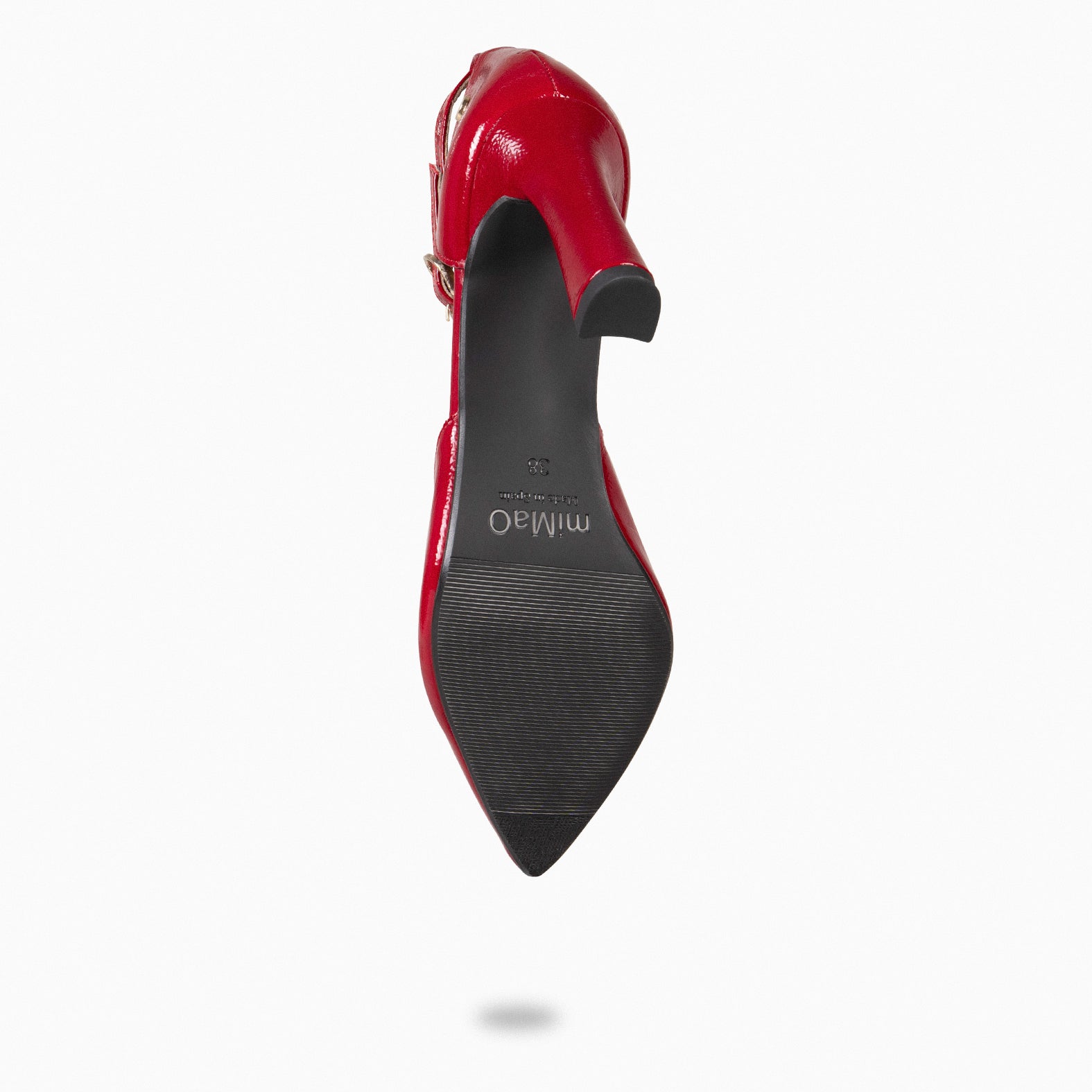 AINHOA - Zapato de tacón punta fina ROJO - miMaO ®