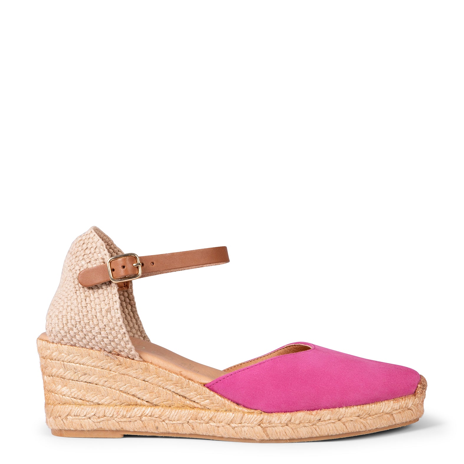 ALTEA - PINK MID-WEDGE ESPADRILLE