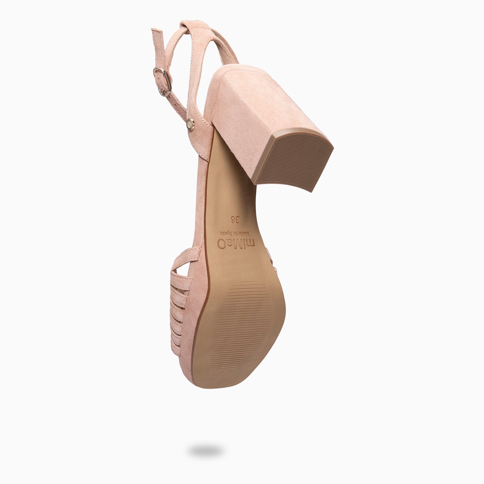 CRISTEL - SANDALIAS ELEGANTES DE TACÓN DE VESTIR ROSA
