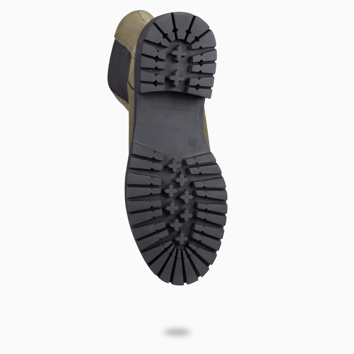 STAMFORD - Botines Chelsea KAKI con Plataforma Track