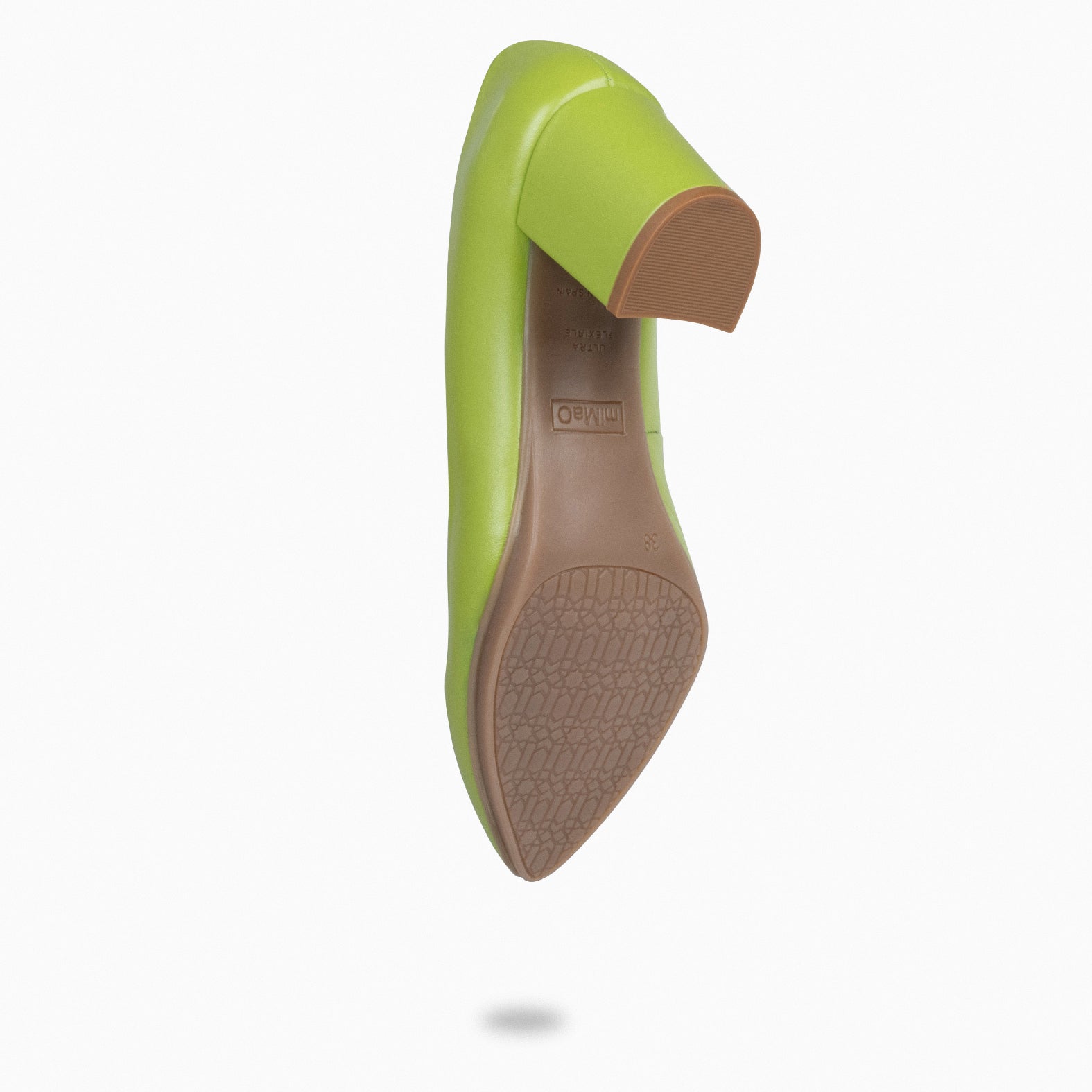 URBAN S SALON - Chaussures à talon moyen en cuir VERT PISTACHE