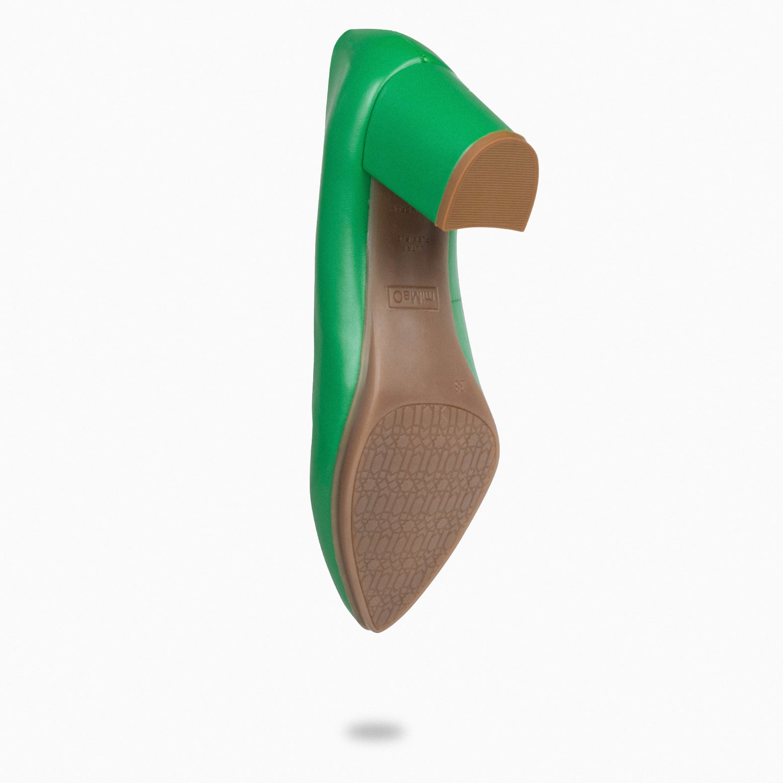 URBAN S SALÓN - Zapatos de tacón medio de napa VERDE - miMaO ®