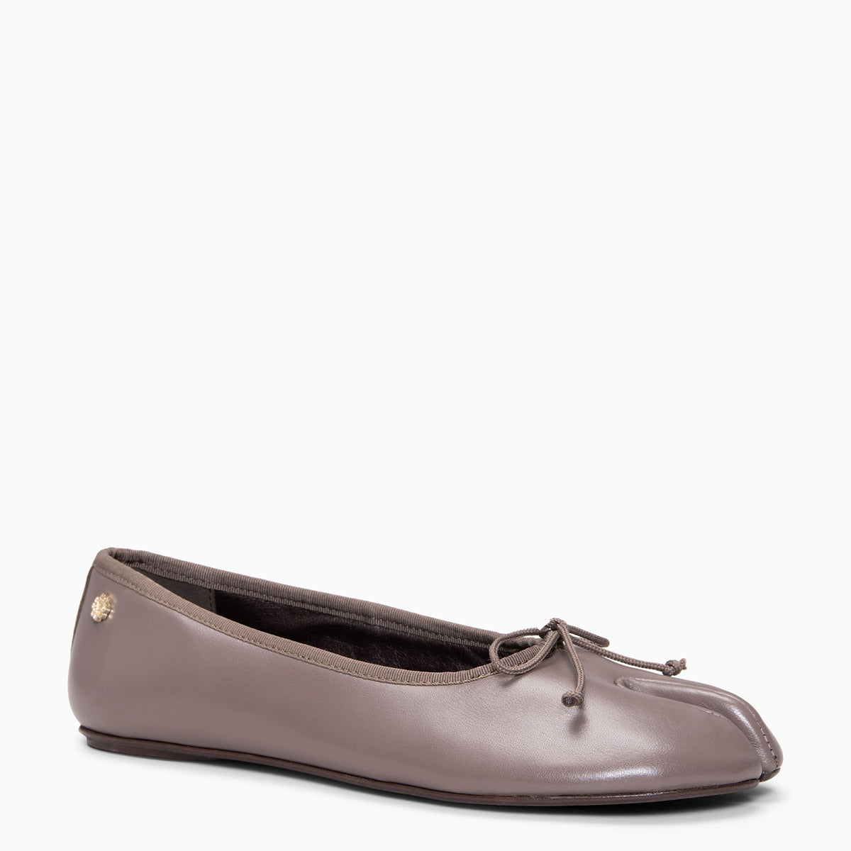 AMAYA - Ballerines Tabi Ultra Confort en cuir TAUPE