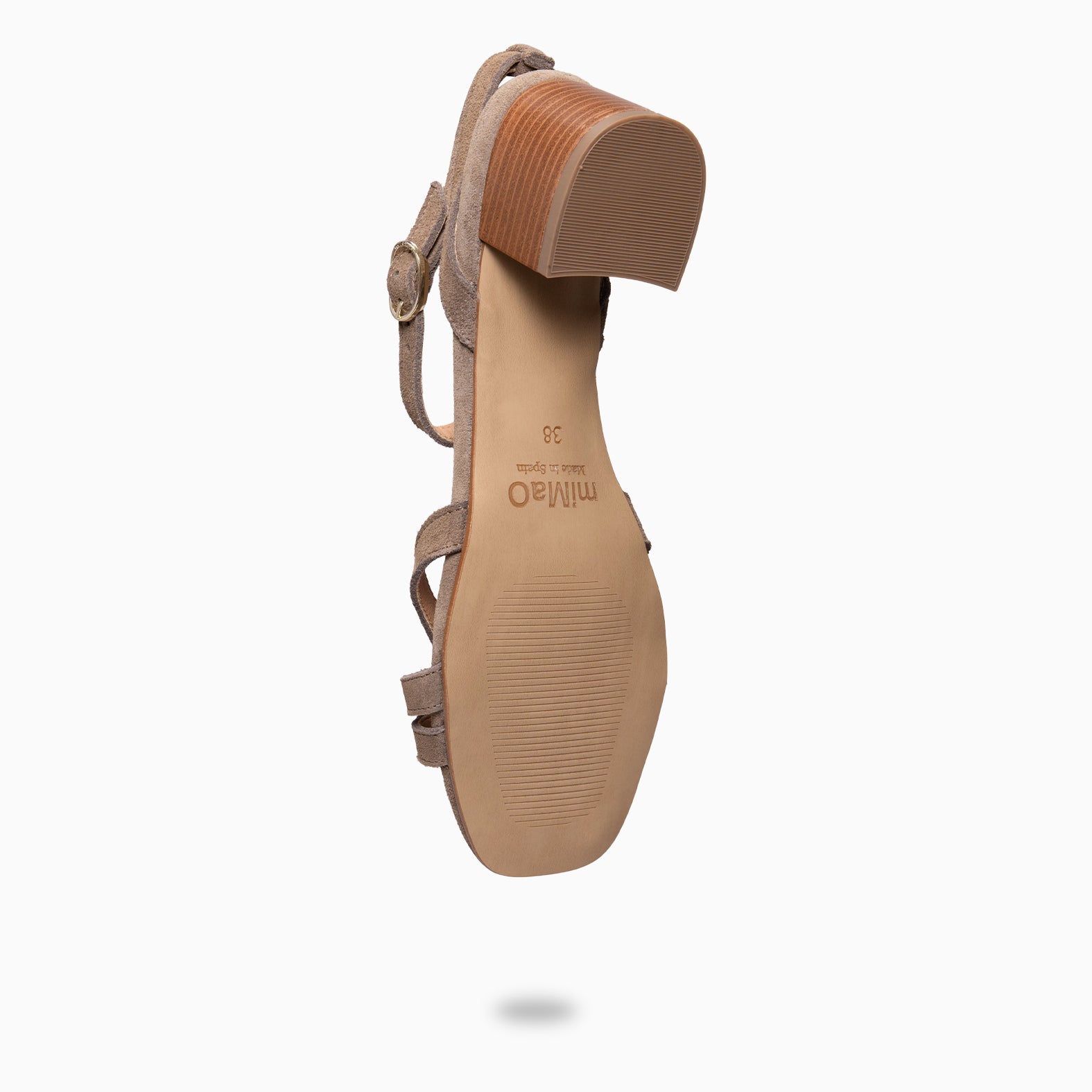 INDA - Sandales à talon ultra confort TAUPE