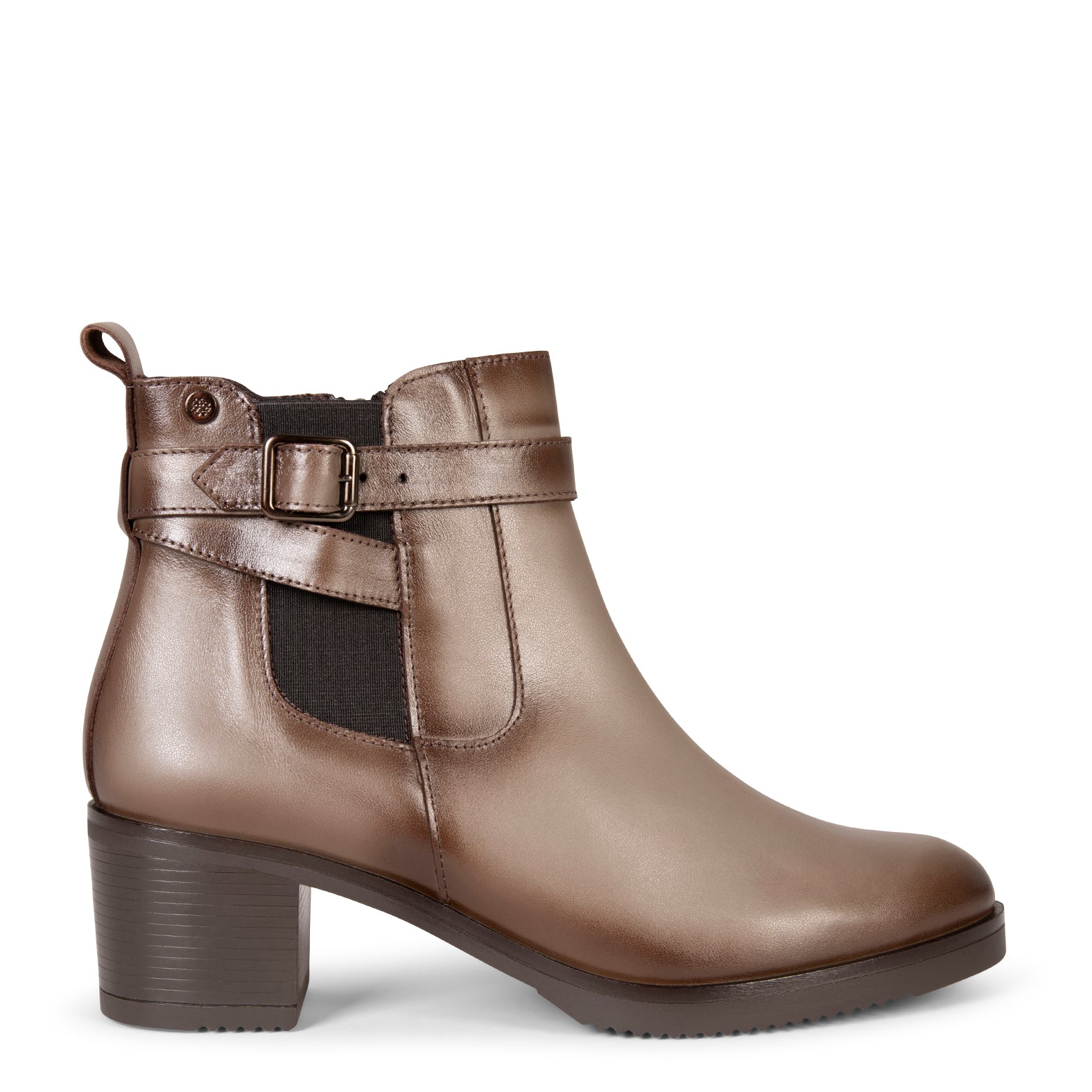 LEMY - Botines TAUPE de piel de napa - miMaO ®
