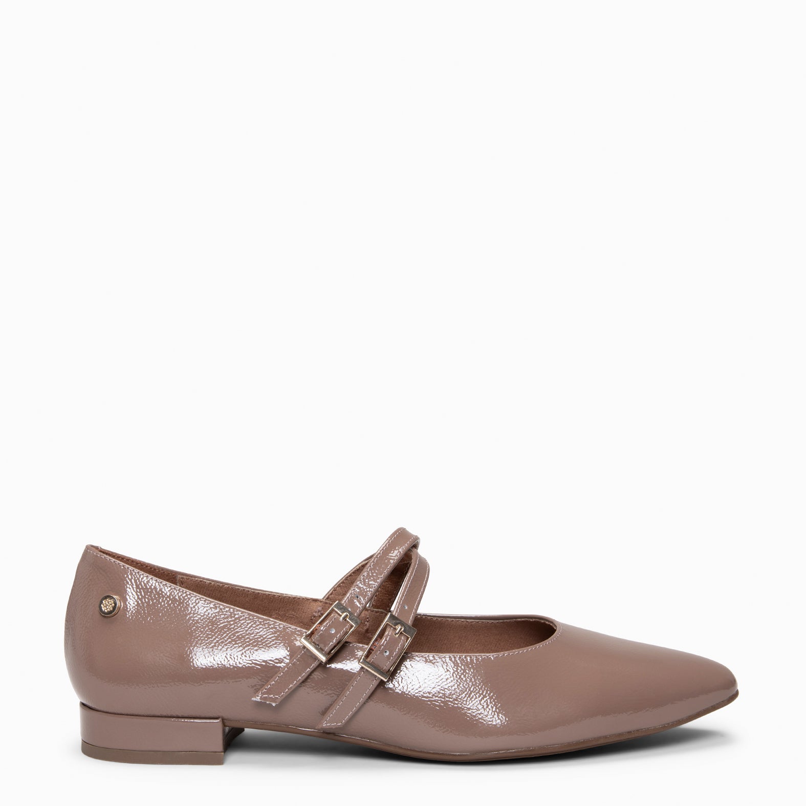 Alana - Merceditas con tacón bajo TAUPE - miMaO ®