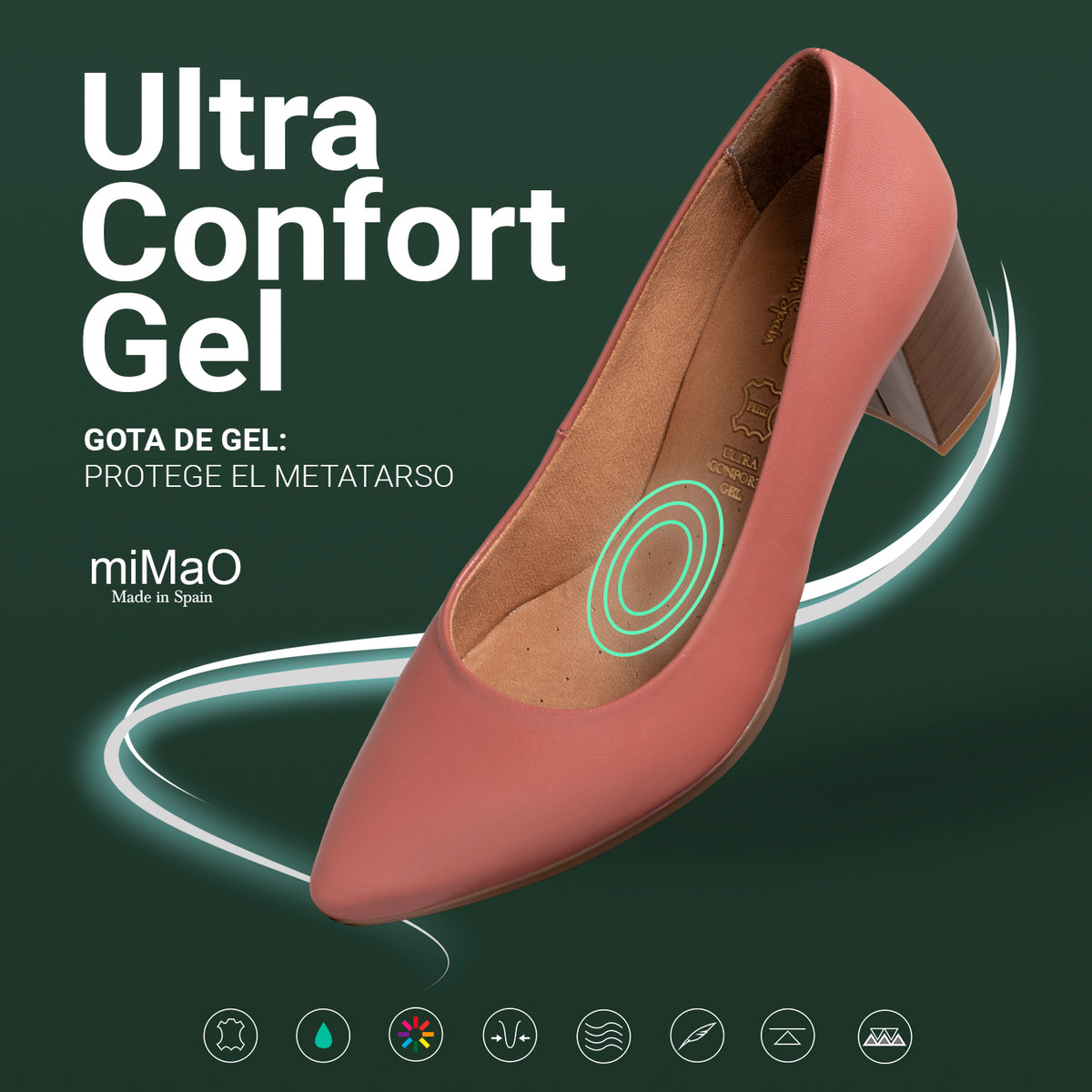 URBAN S SALON - Zapatos MARRONES con tacón madera