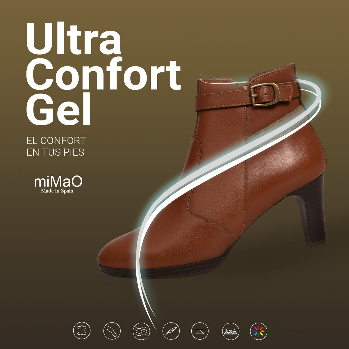 MILÁN - Botines de vestir con pulsera CAMEL
