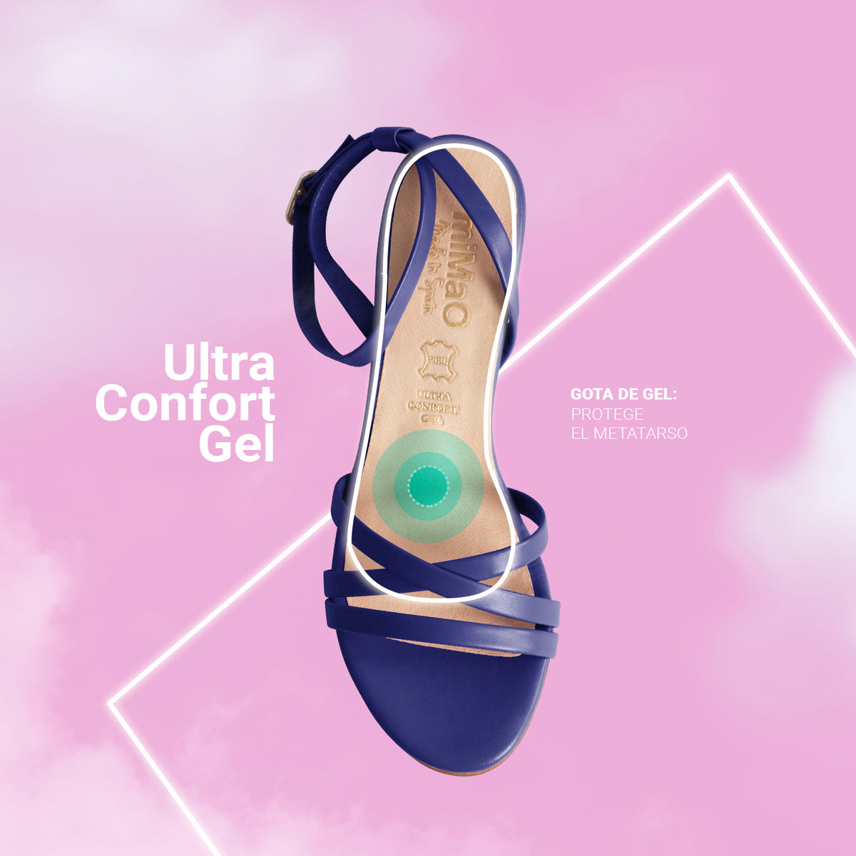 VIENA – FUCHSIA sandals with straps