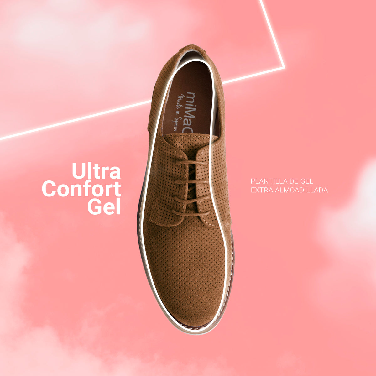 INSTA - CAMEL shoes with laces