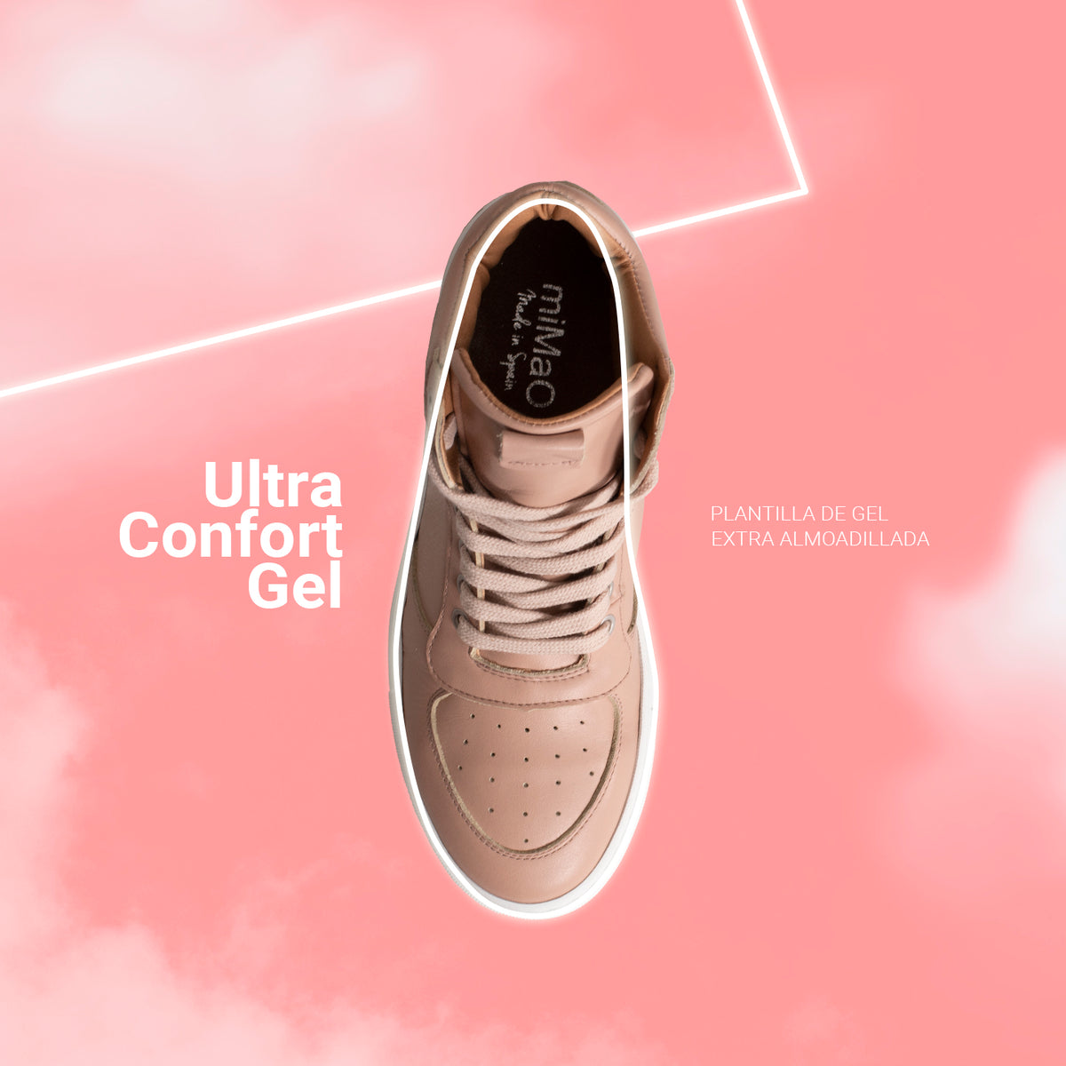 BASKET - Basket montante pour femme NUDE