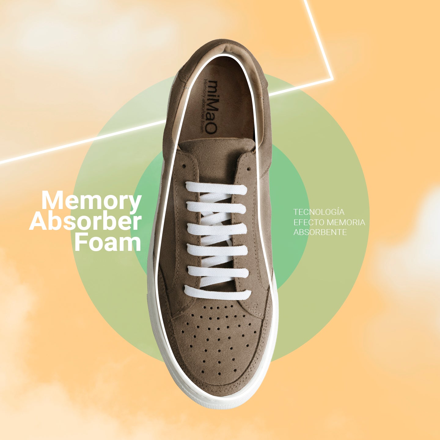 DUBLÍN Zapatillas de piel para hombre BLANCO