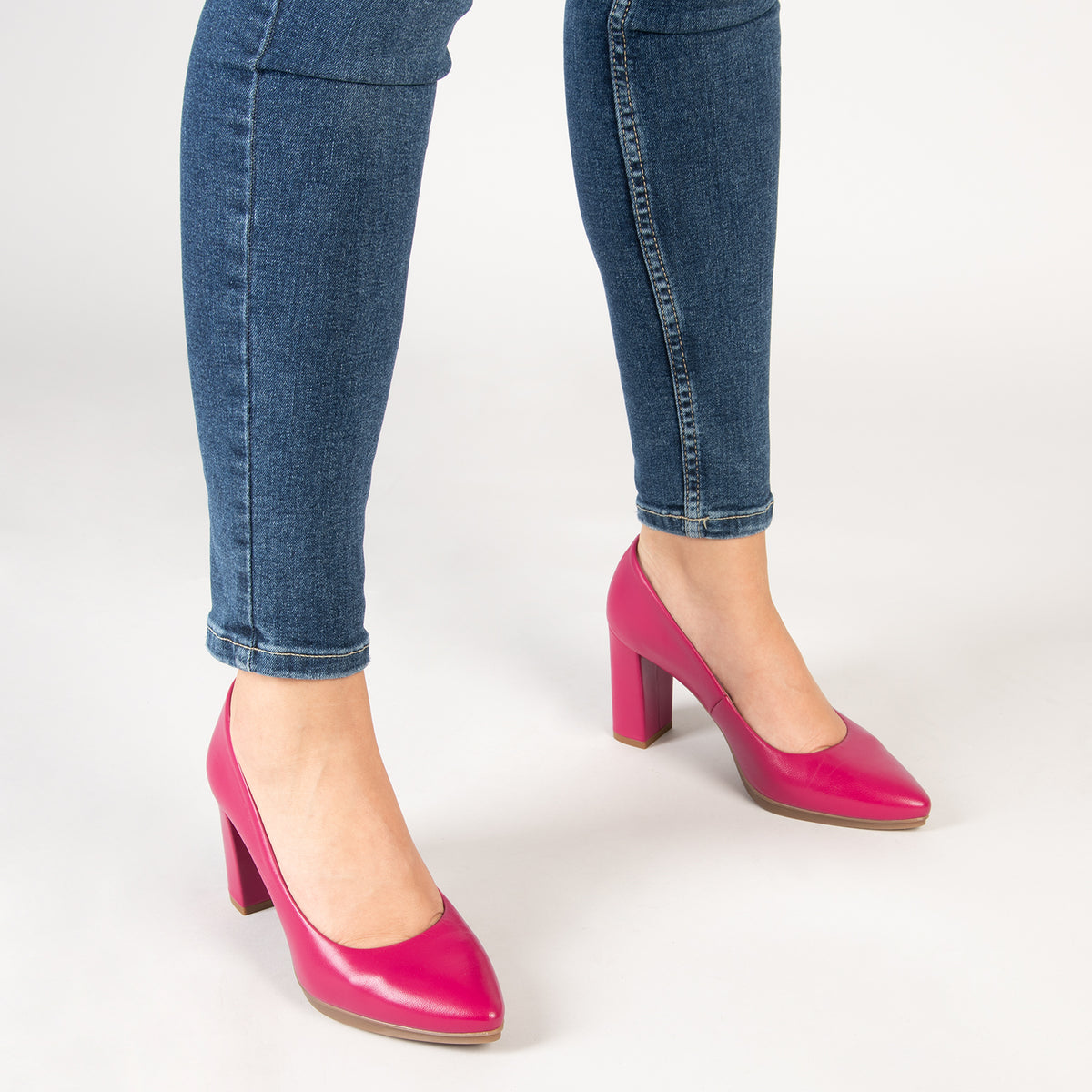 URBAN SALON – FUCHSIA nappa leather high heels
