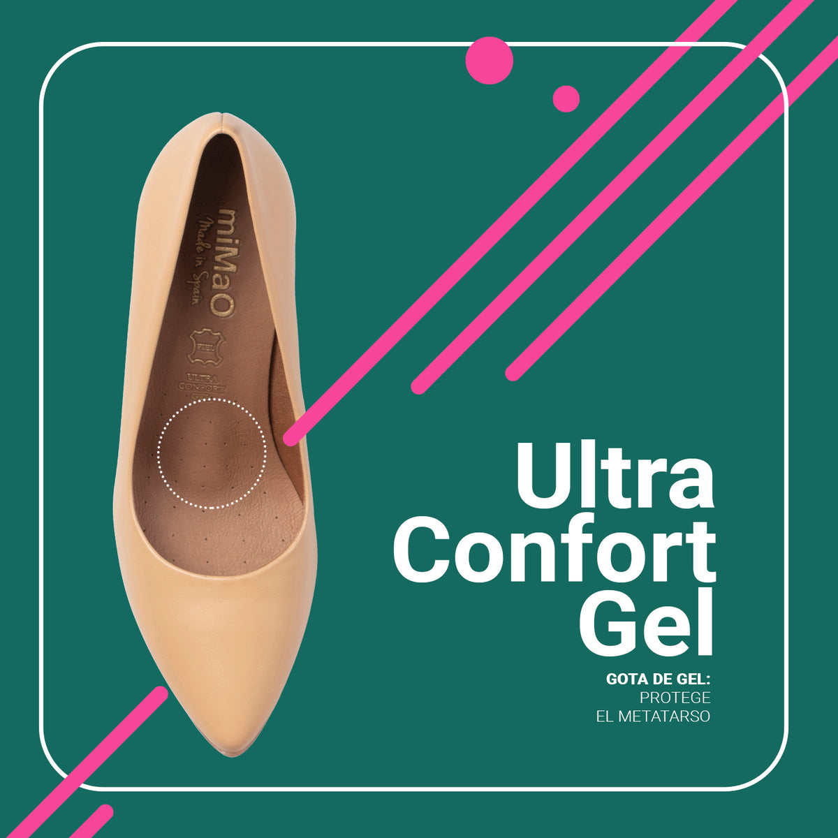 URBAN BRILLO – Zapatos de tacón alto de napa MARRÓN