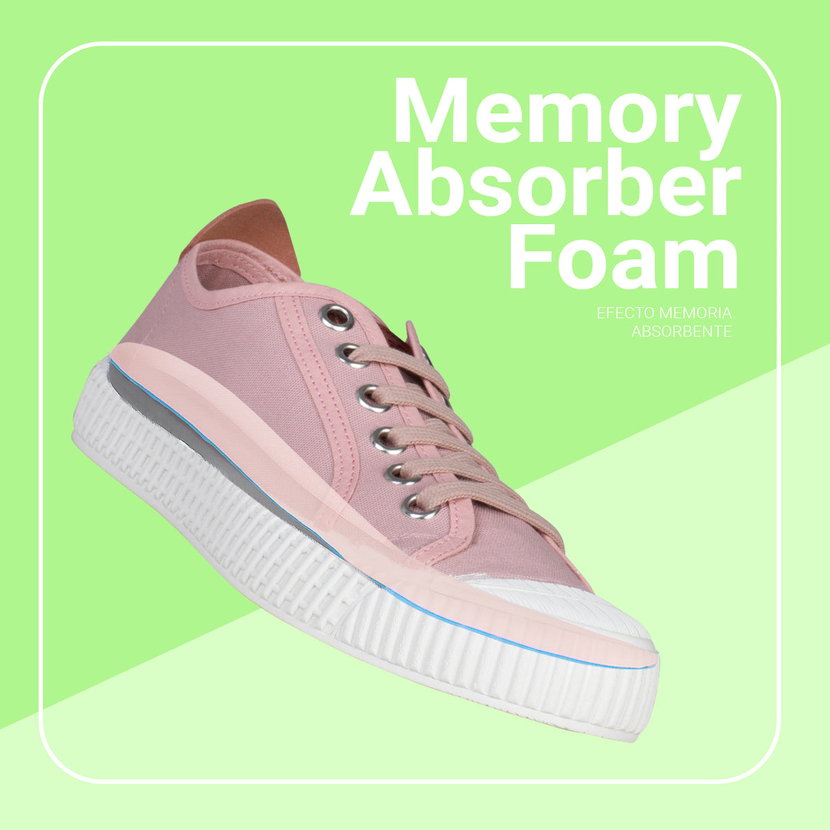 BAMBA – Zapatillas casuals de lona para mujer BLANCO