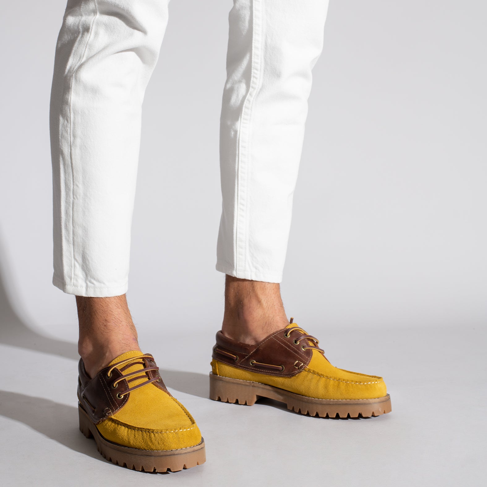 NAUTIC – YELLOW boat shoes for men
