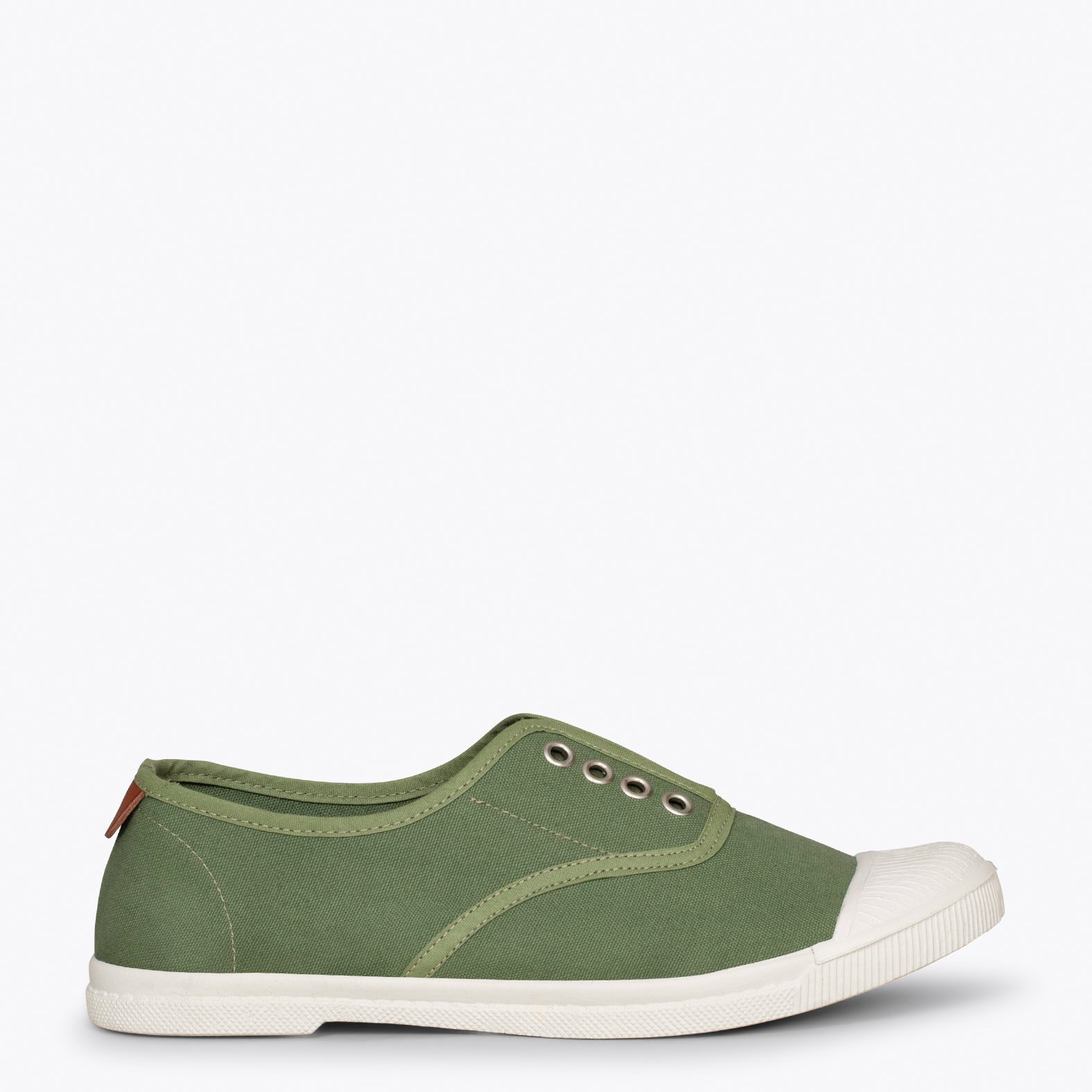 WAY - Zapatillas sin cordones de lona KAKI - miMaO ®