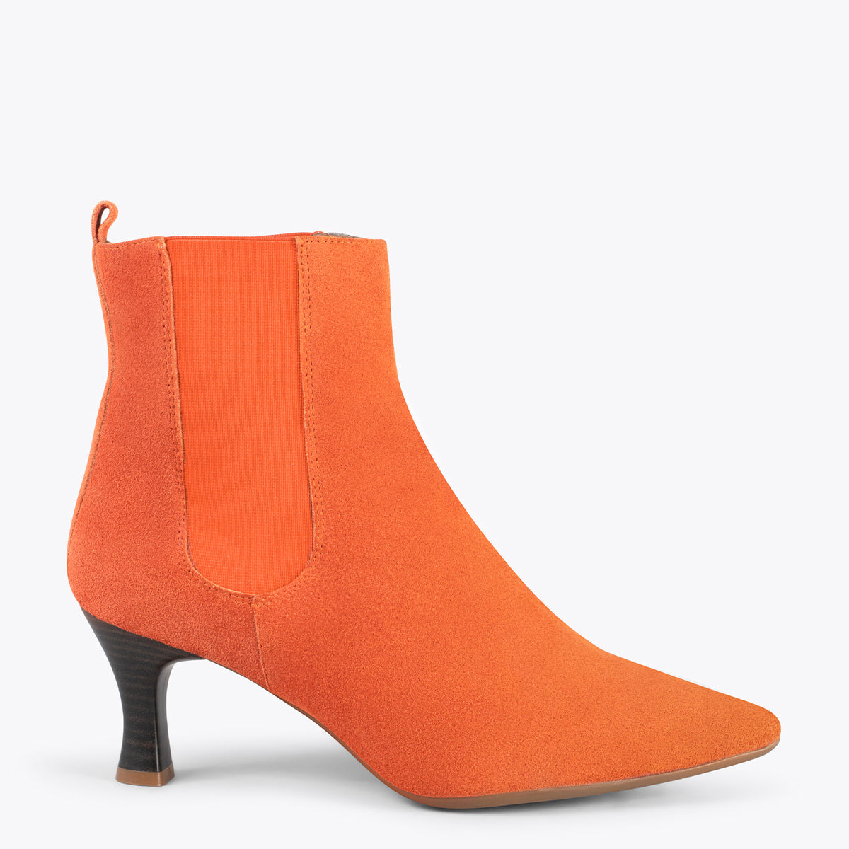 CHIC – Botines chelsea con tacón NARANJA - miMaO ®