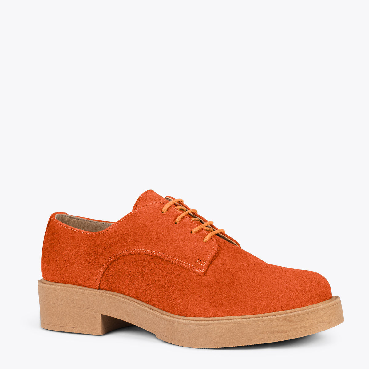BLUCHER – Zapatos de cordones para mujer NARANJA