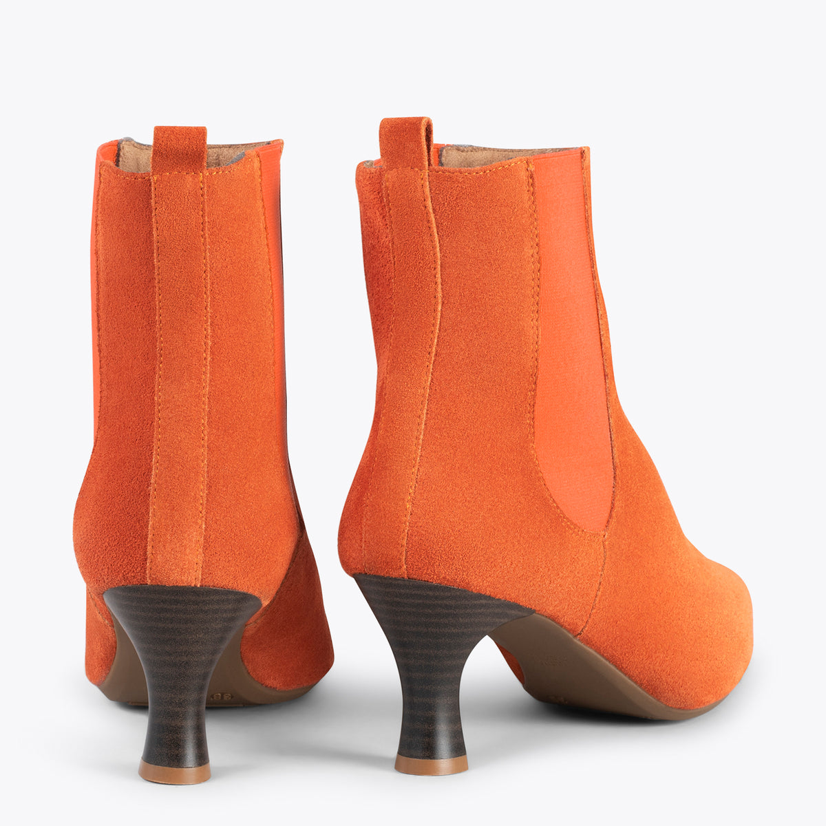 CHIC – Botines chelsea con tacón NARANJA - miMaO ®